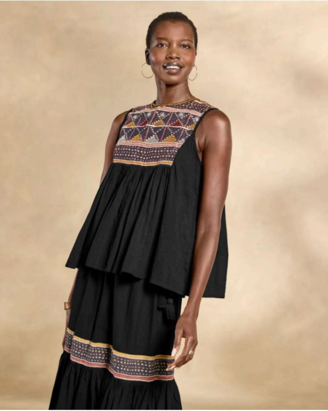 Yoshiko Top In Charcoal
