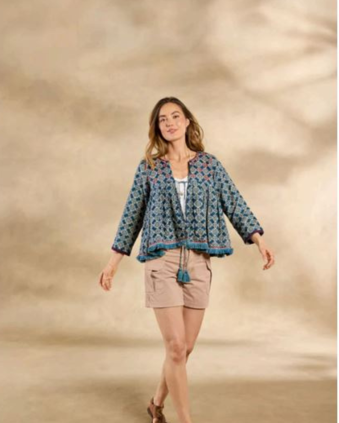Junoon Jacket In Yuma Print