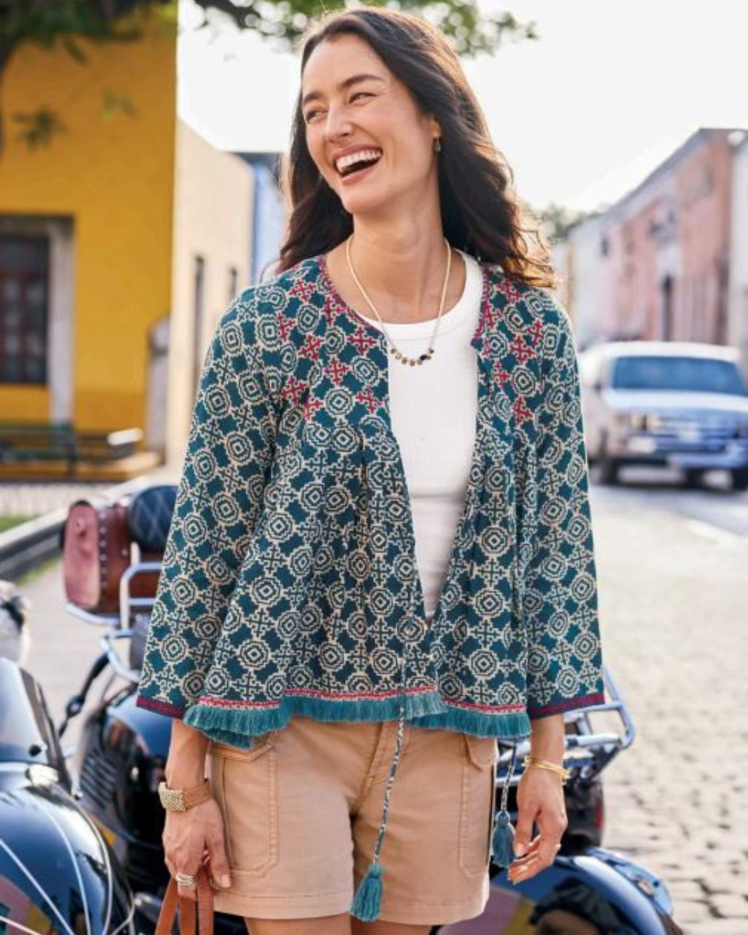 Junoon Jacket In Yuma Print