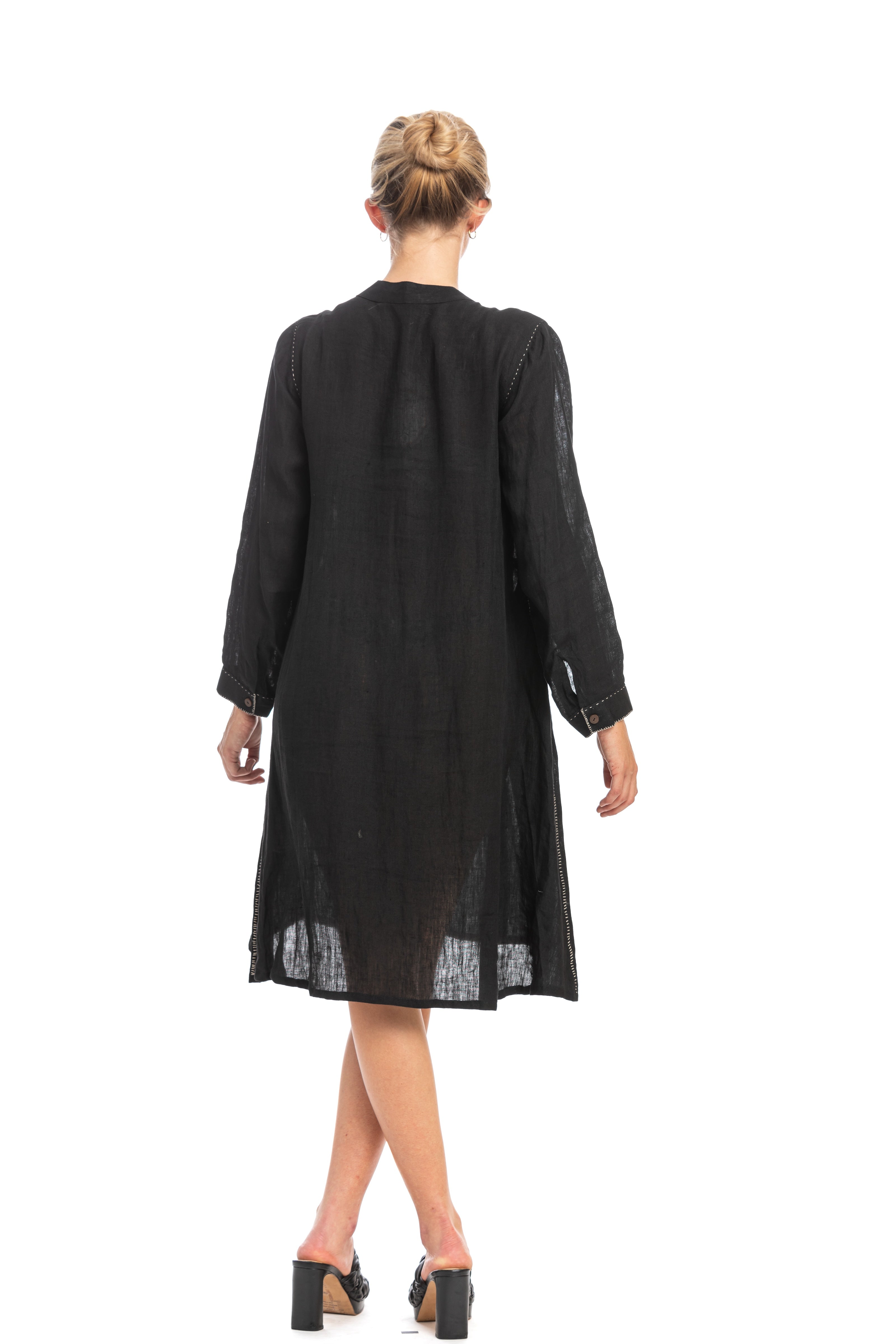 Charcoal Tamara Linen Tunic