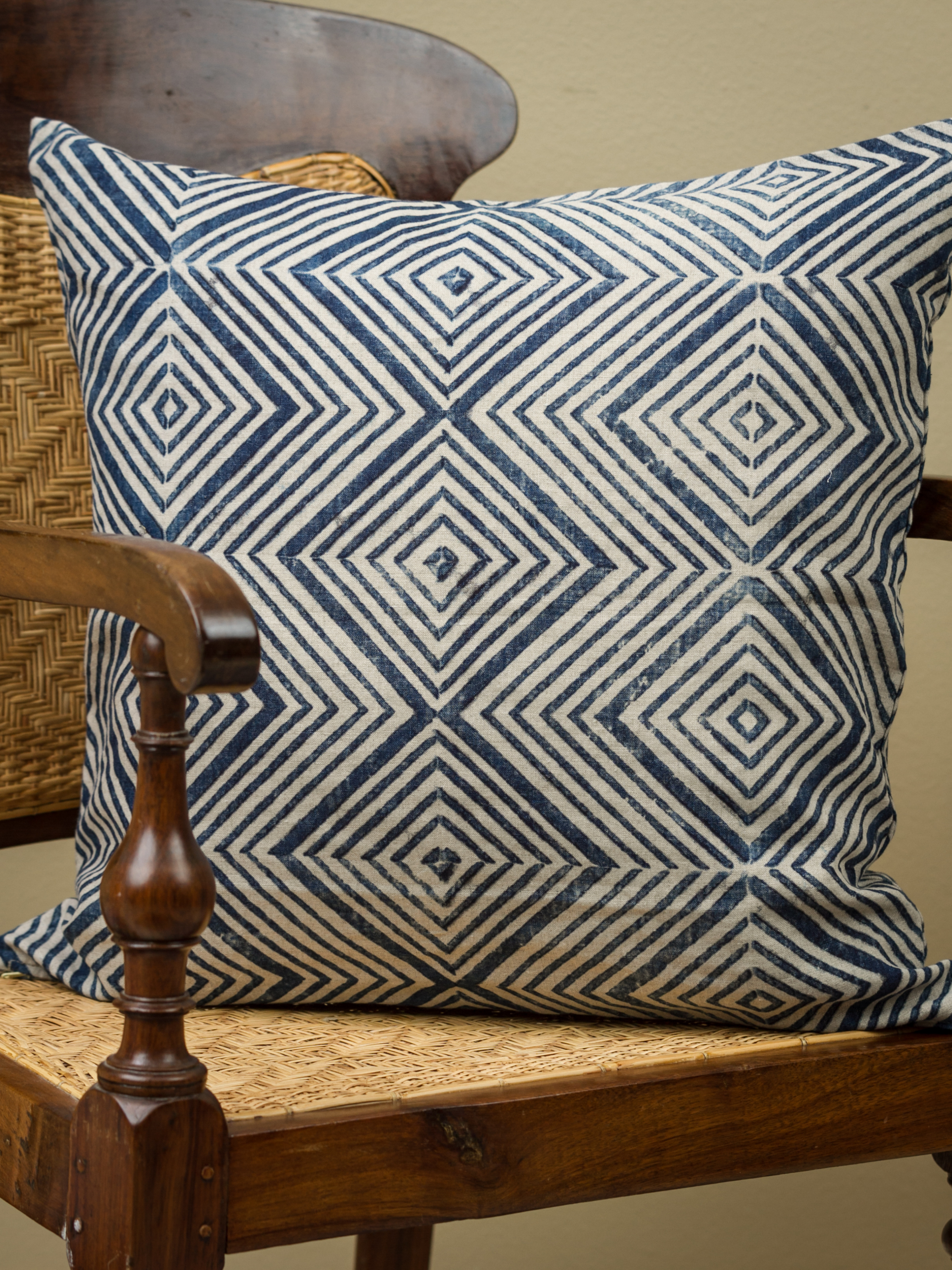 Ashante Indigo Grande Decorative Pillow
