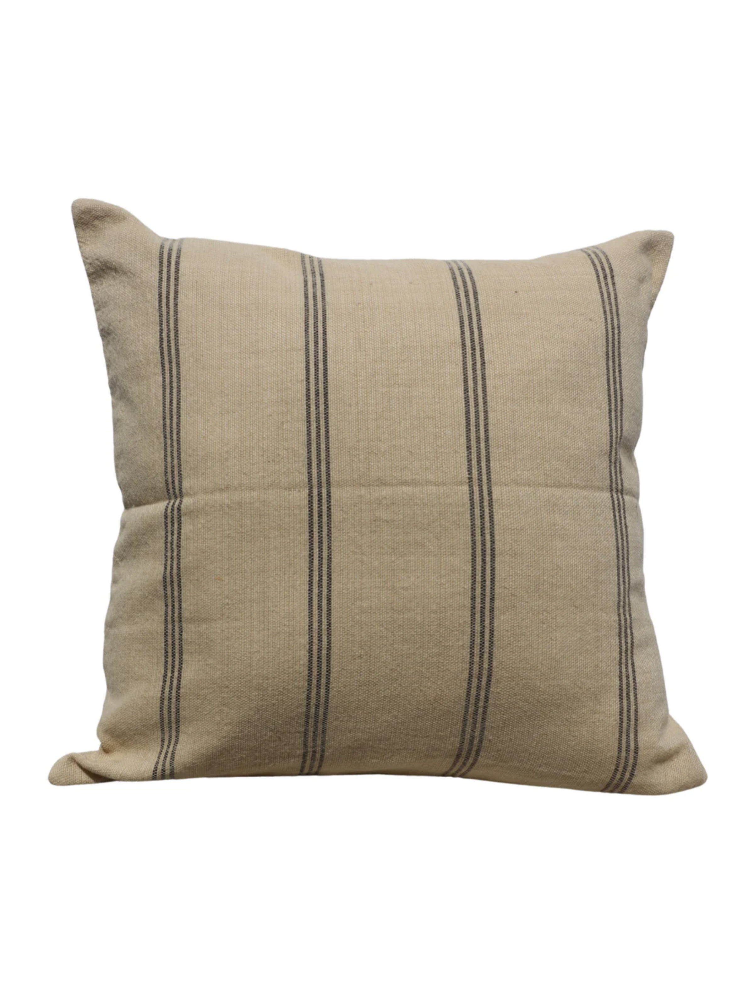 BK Cream/Espresso Handwoven Pillow Cover