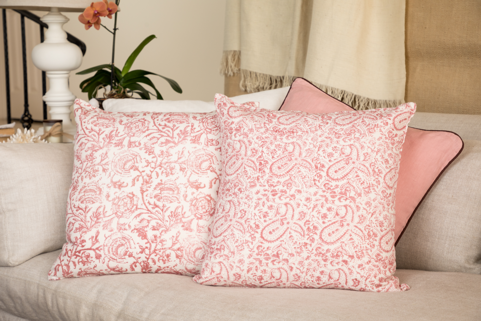Shenaz Blush Decorative Pillow Cover