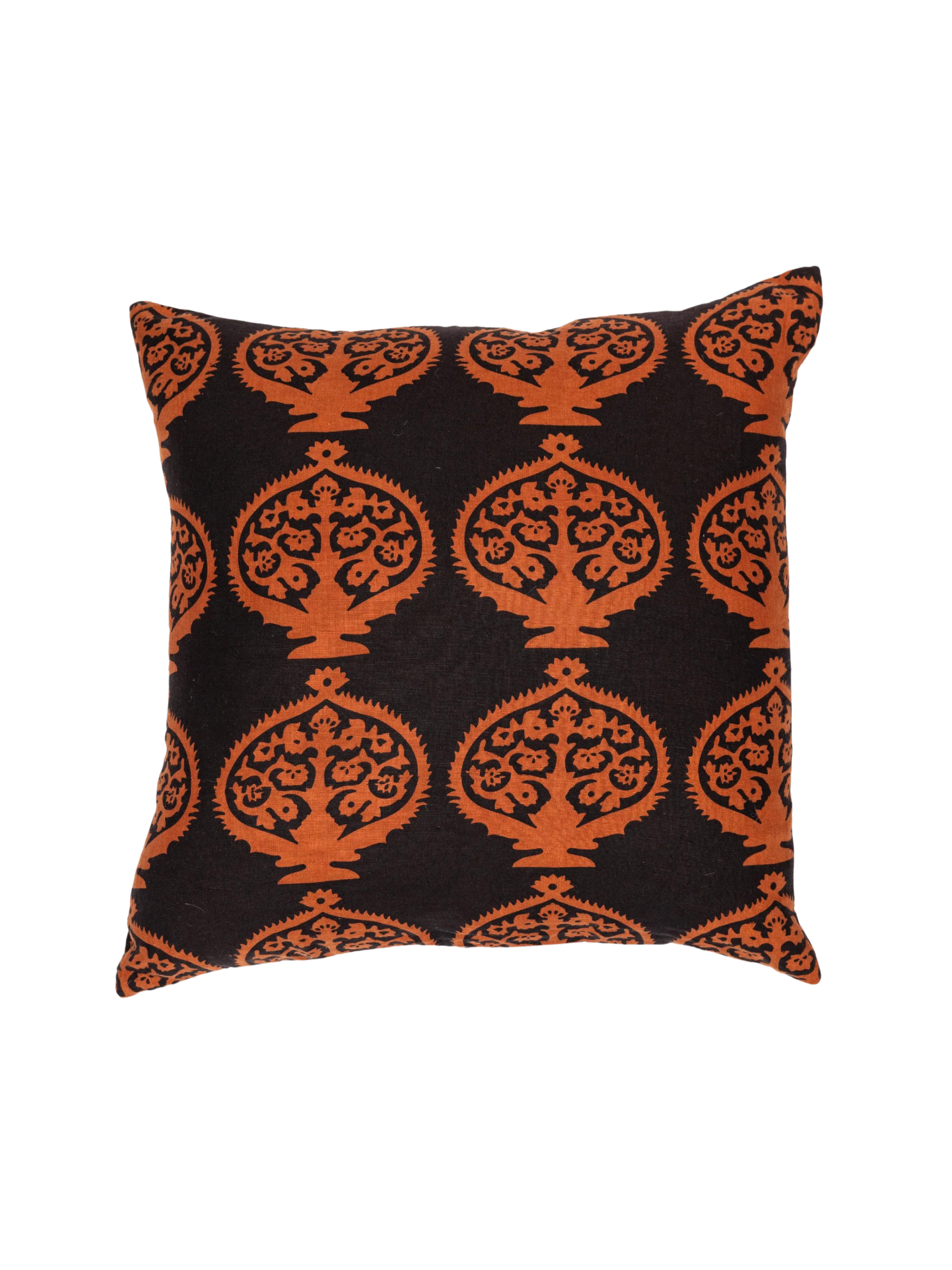 Bukhara Grande Charcoal/Cinnamon Decorative Pillow Cover