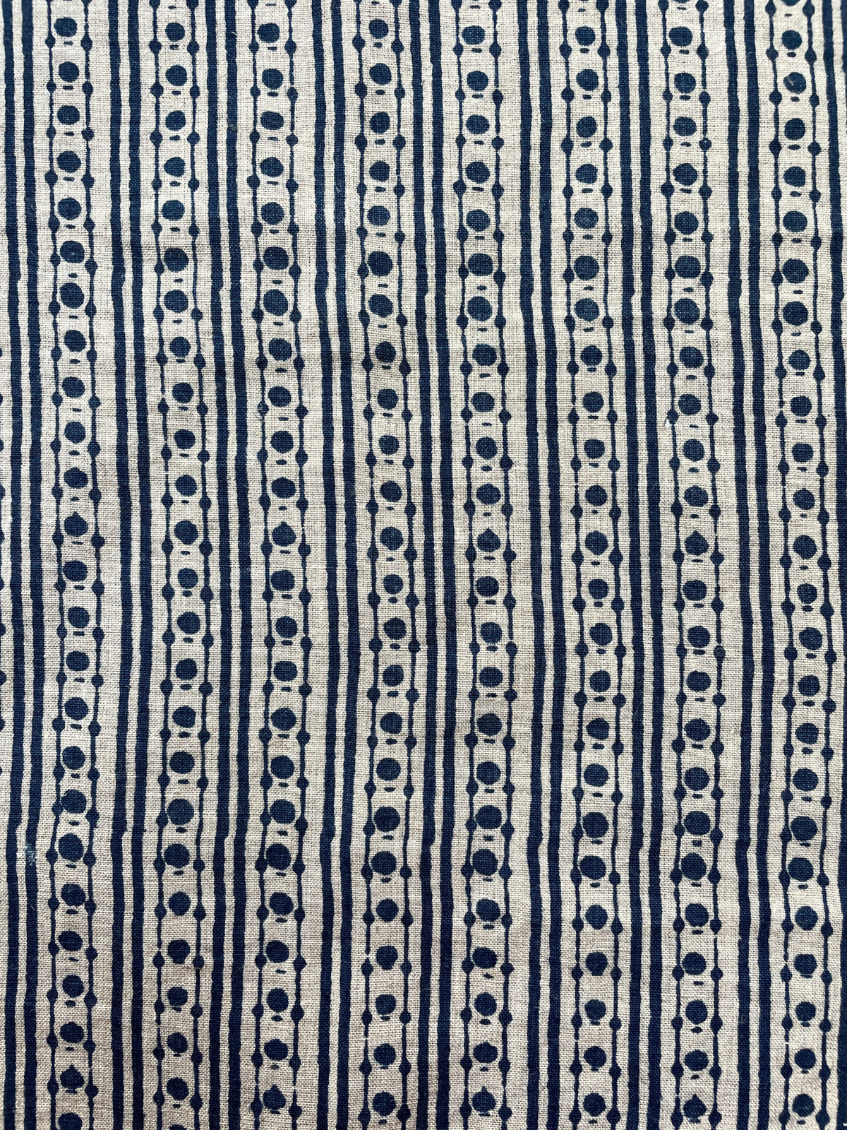 Dora Indigo Natural Linen