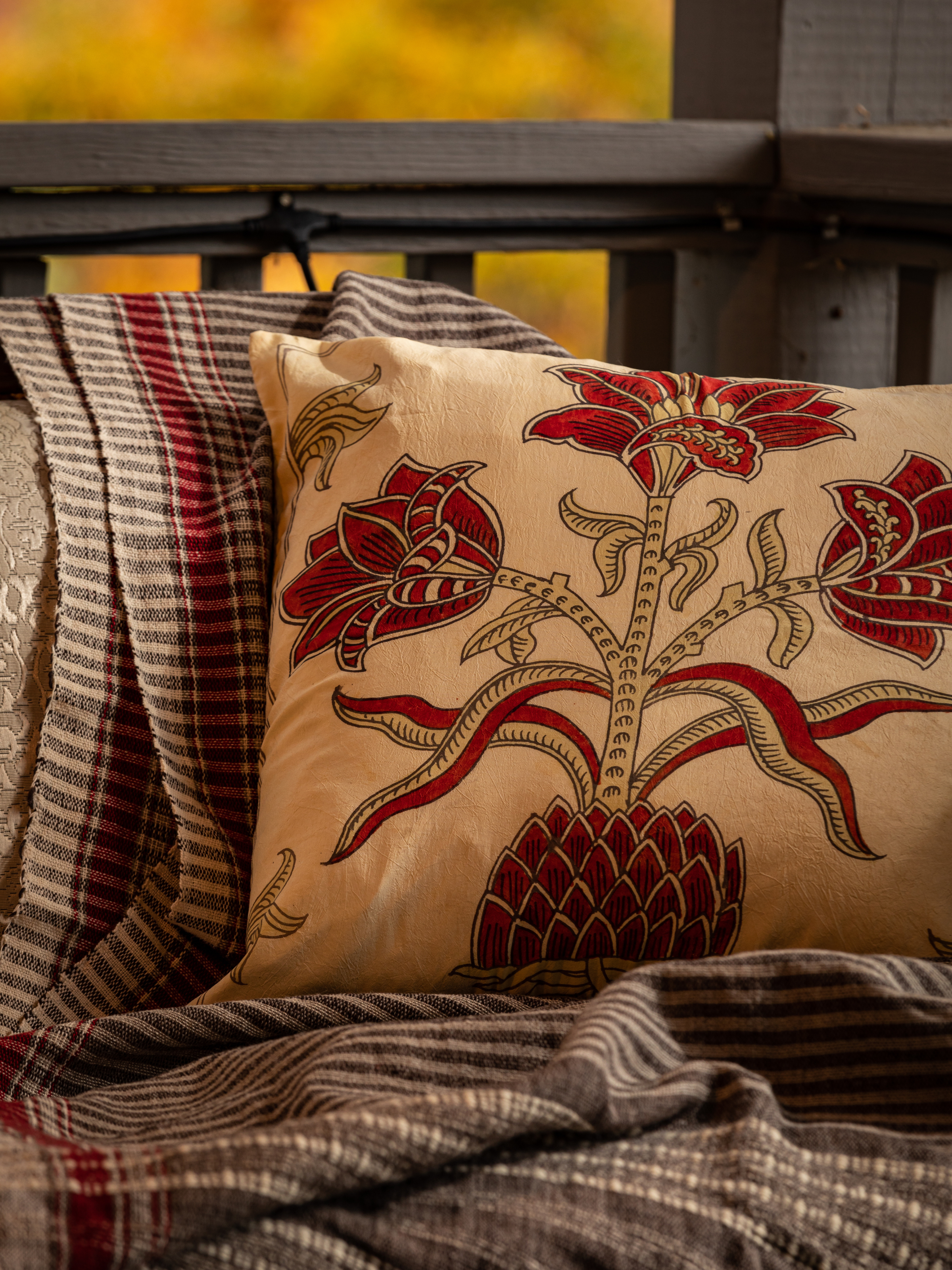 Turkish Tulip Silk Pillow Cover