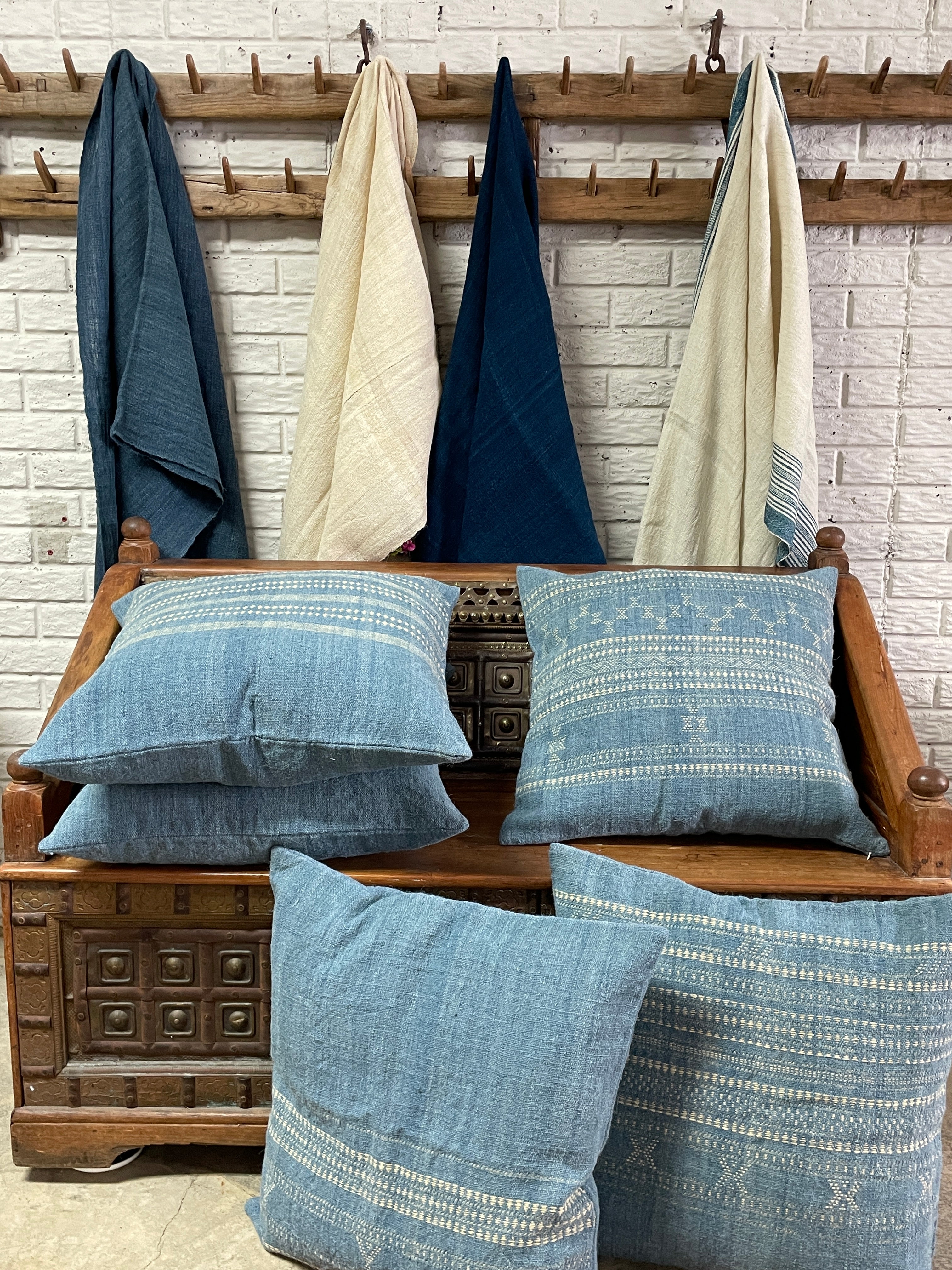 Sanj Kutch Woven Band Wool Pillow Cover