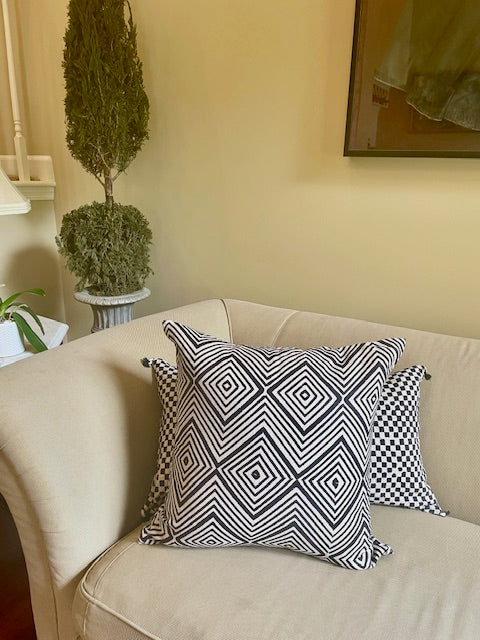 Samburu Charcoal Lumbar Pillow Cover