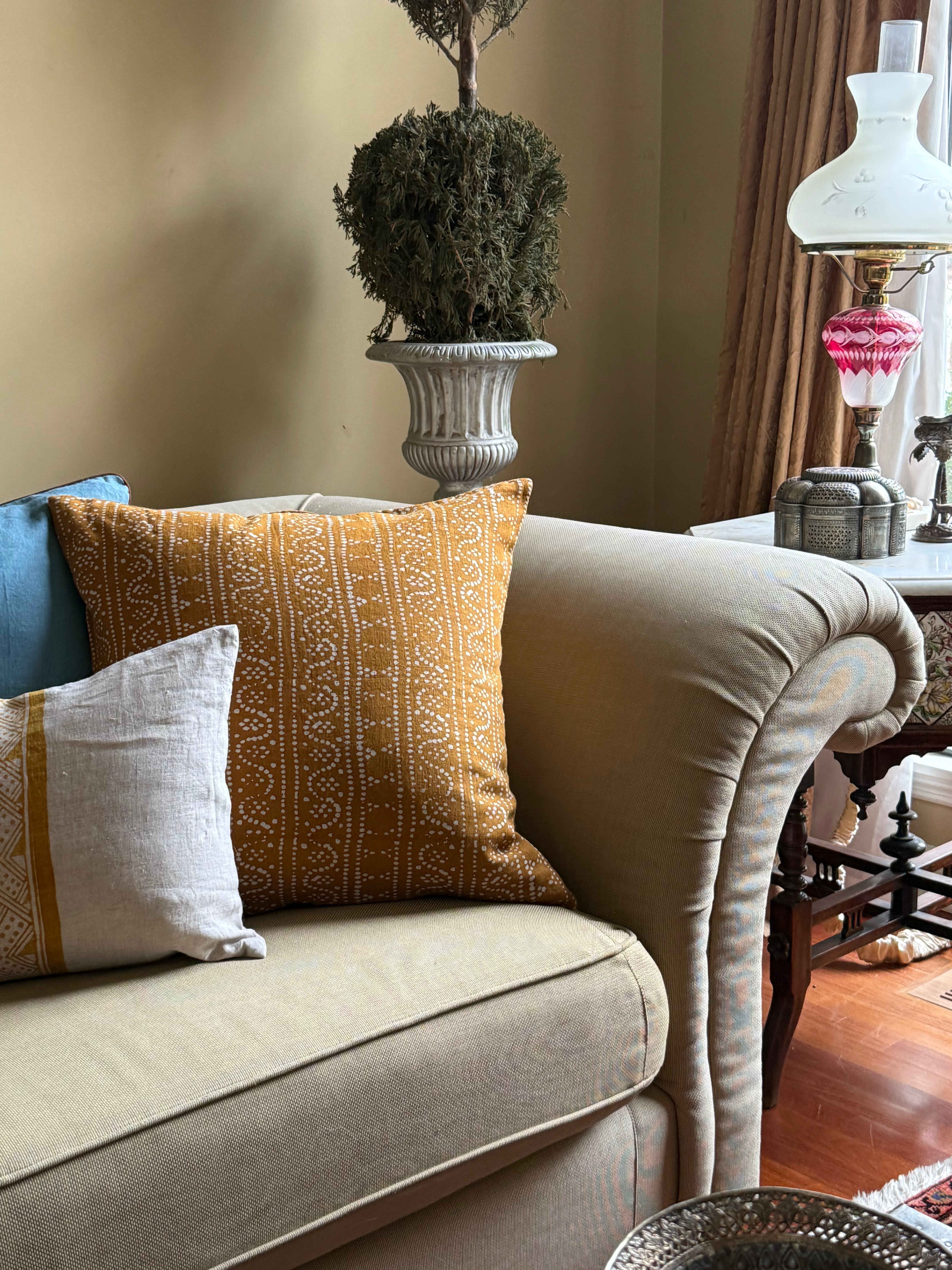 Sumatra Ochre Decorative Pillow Cover