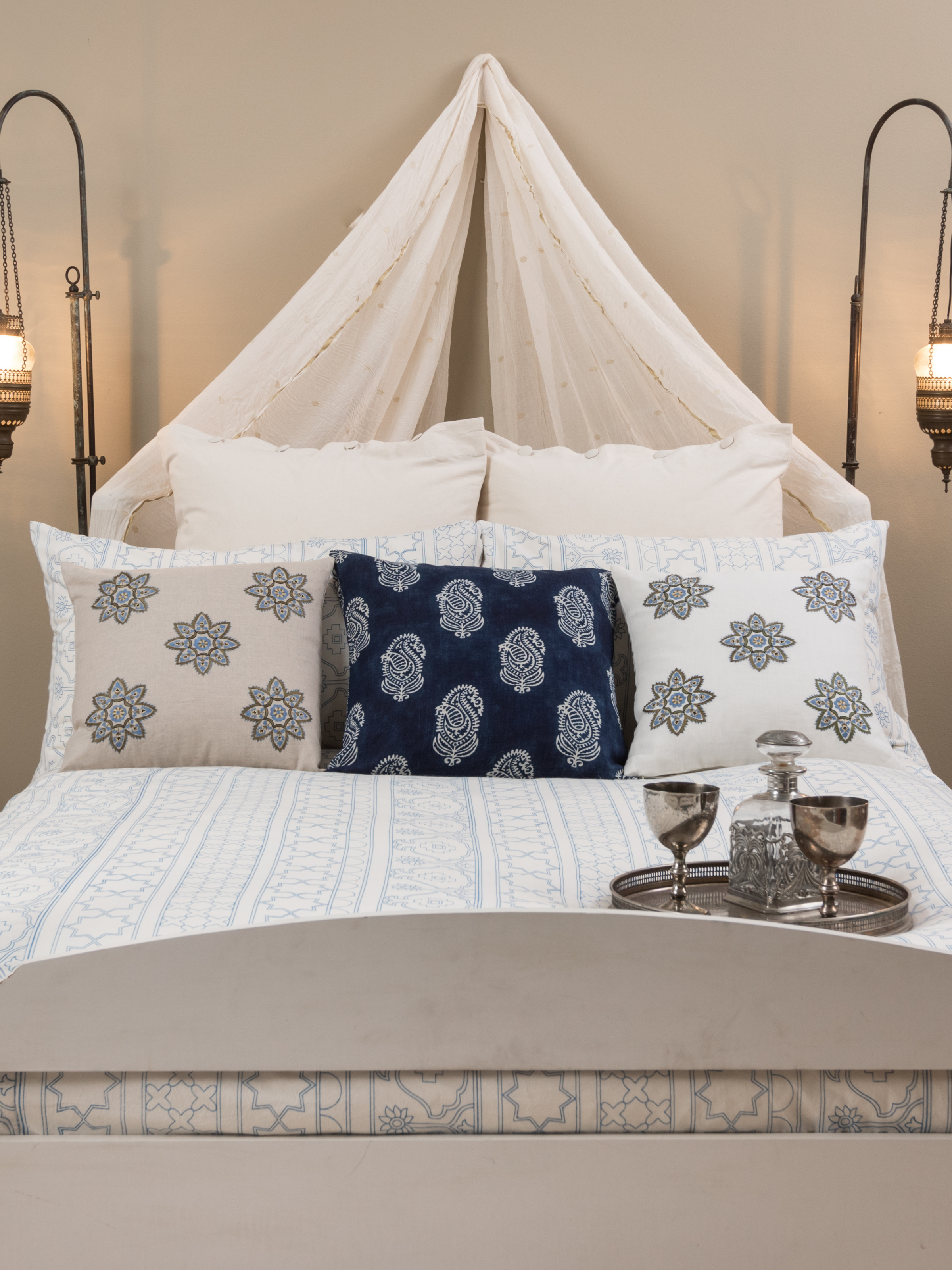 Kashmir Indigo Decorative Pillow