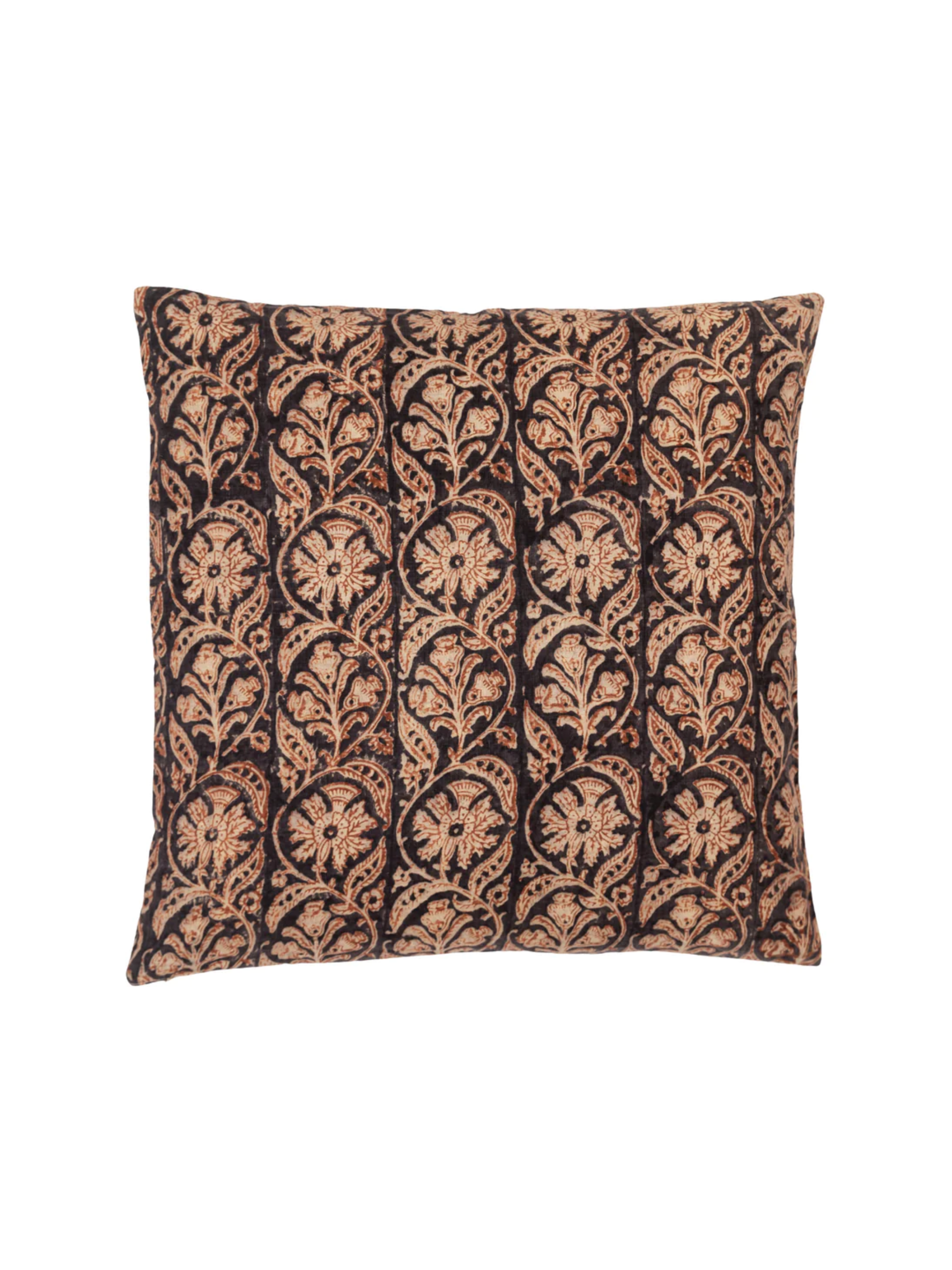 Madurai Charcoal/Brown Decorative Pillow Cover