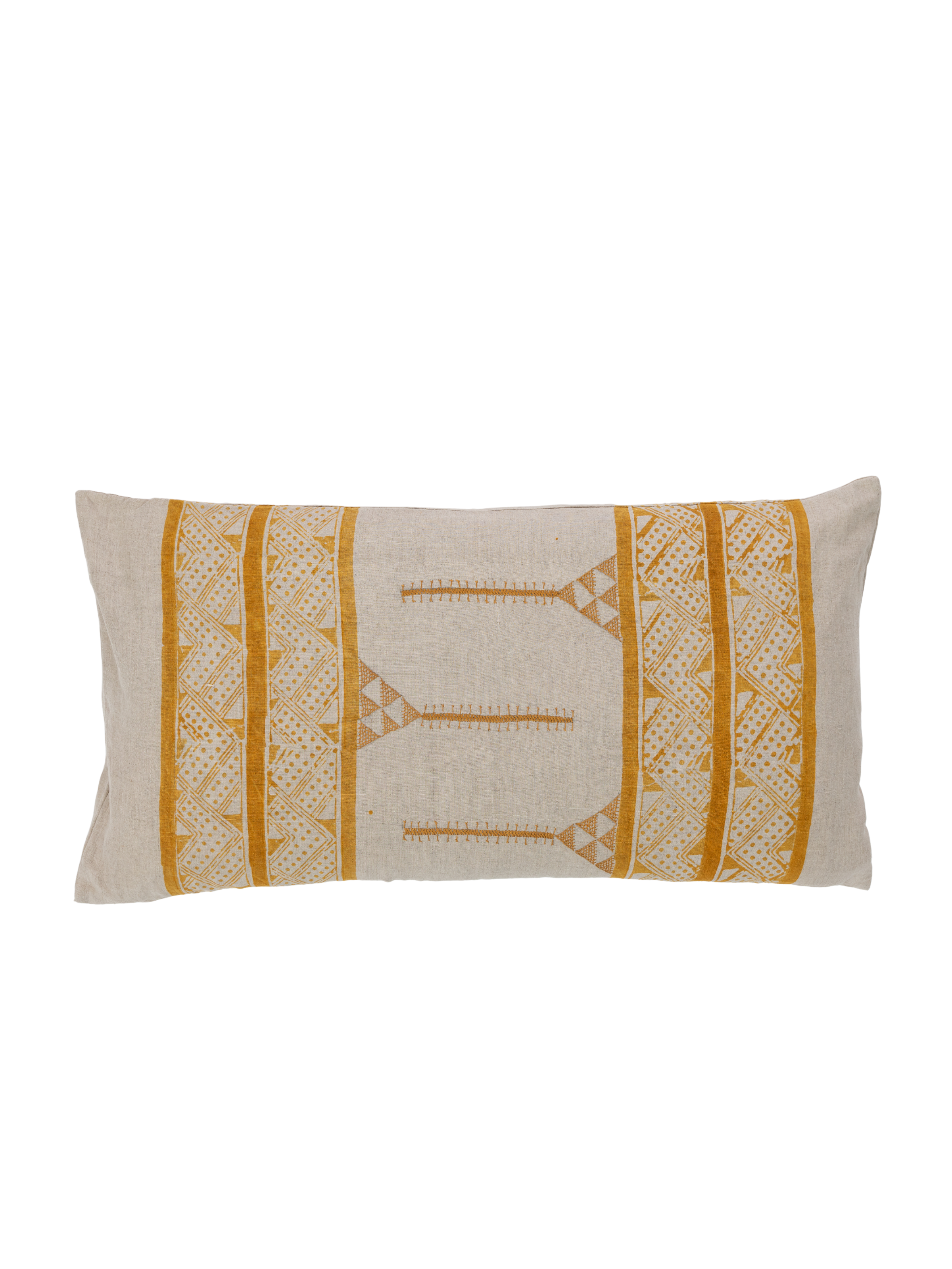 Mancala Ochre Lumbar Pillow