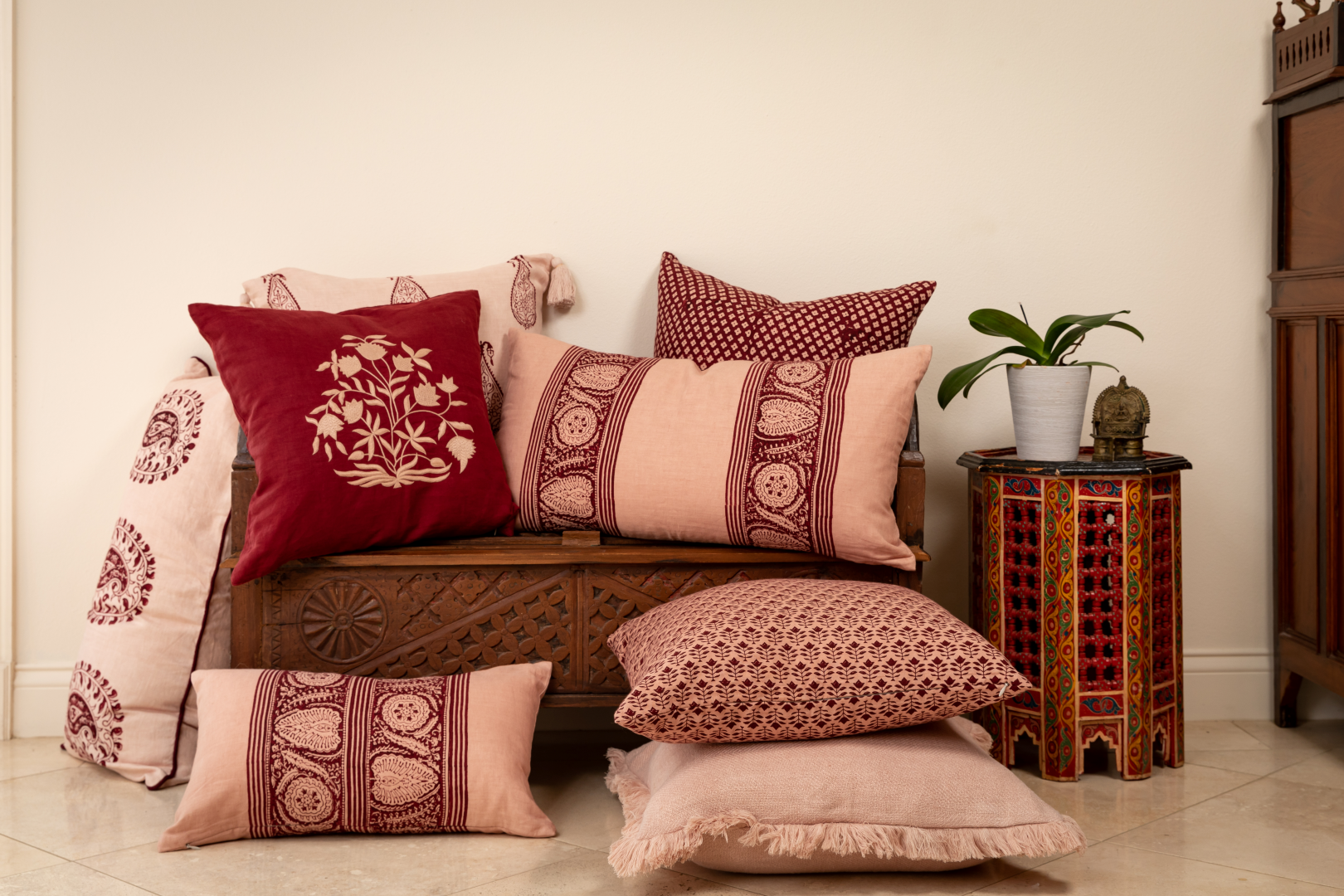 Esme Sangria Decorative Pillow Cover