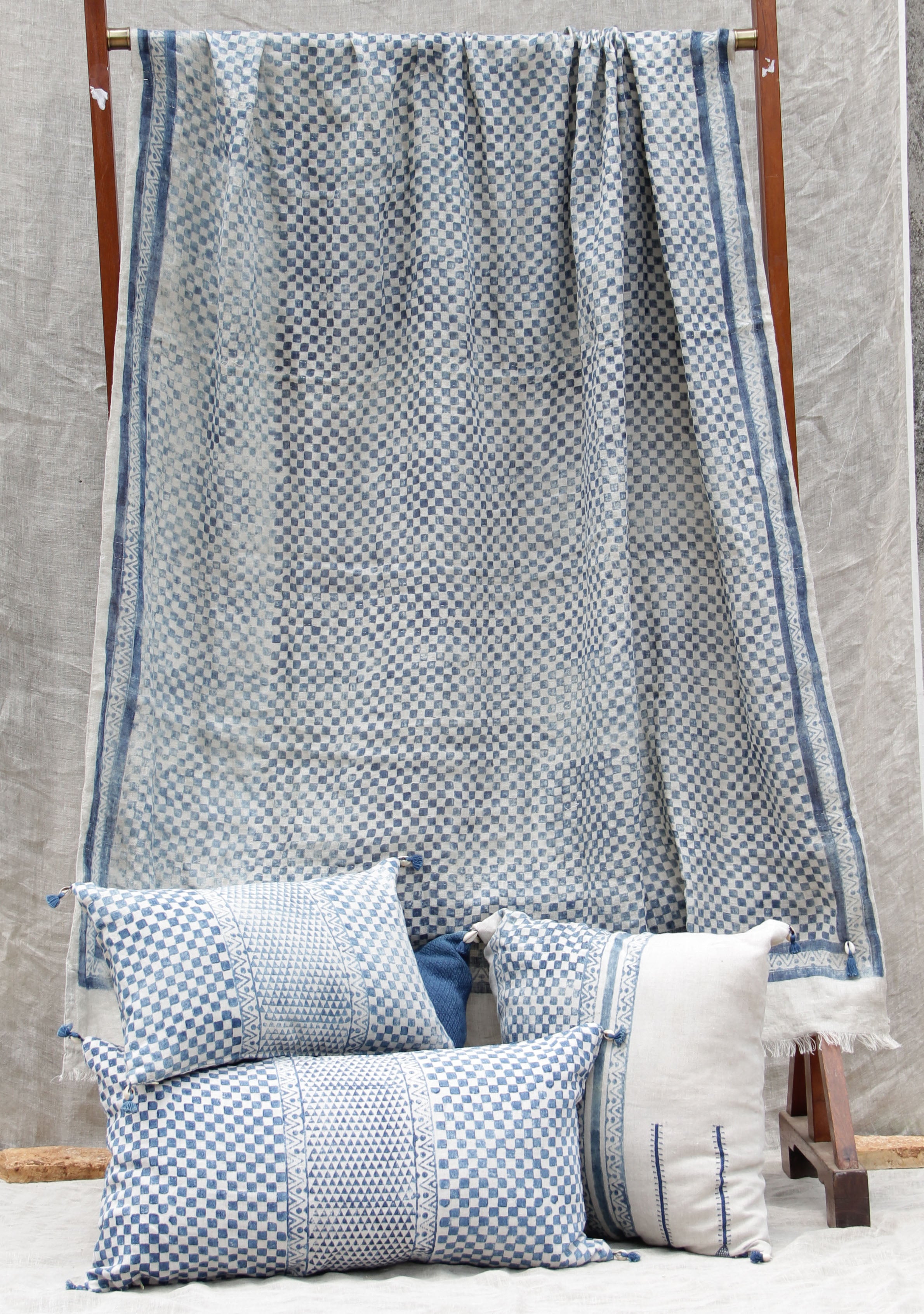 Samburu Indigo Lumbar Pillow Cover