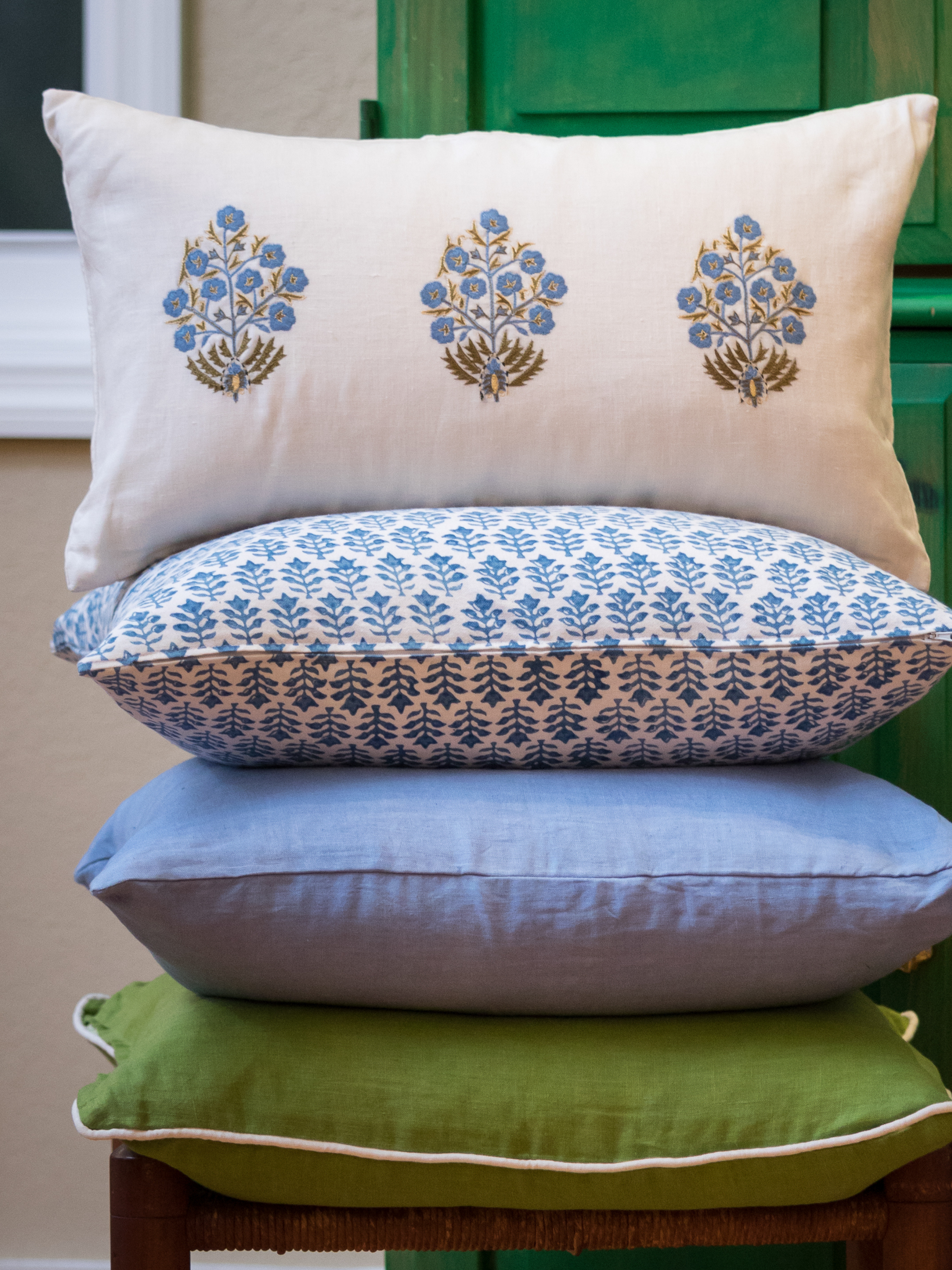 Shalimar Blue Decorative Pillow