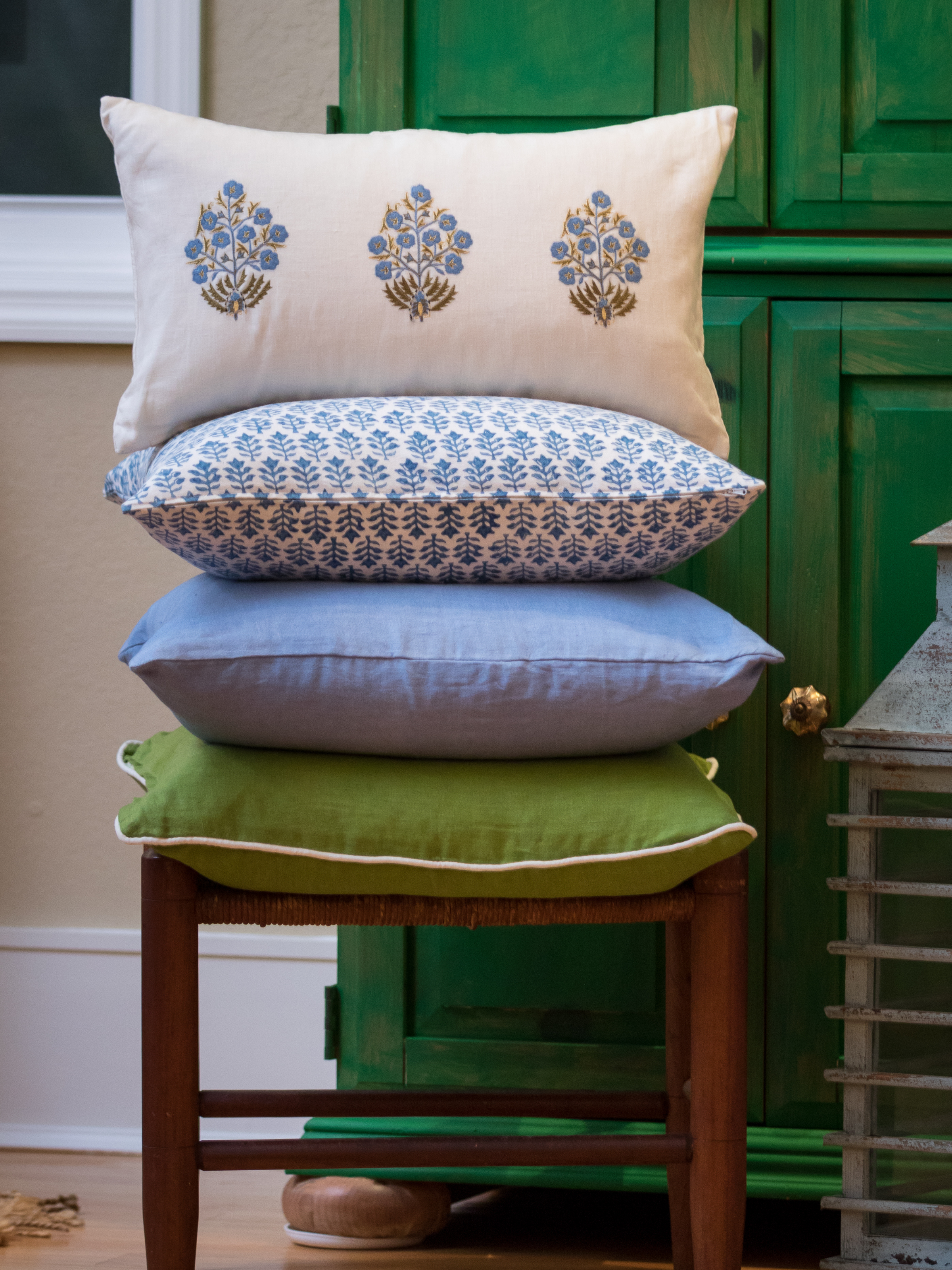 Shalimar Blue Decorative Pillow