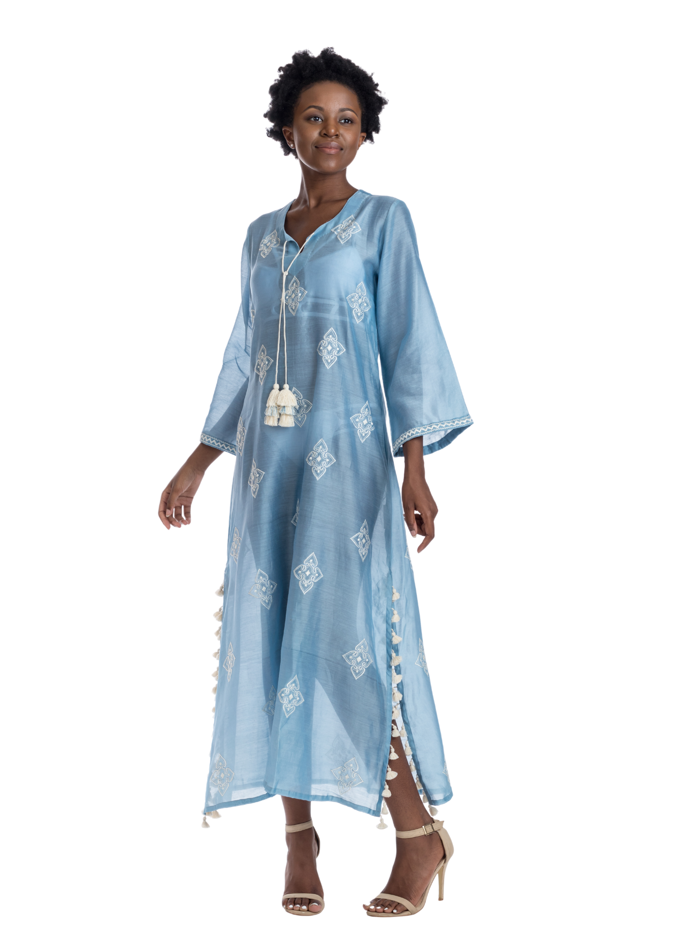 Shinto Blue Kaftan