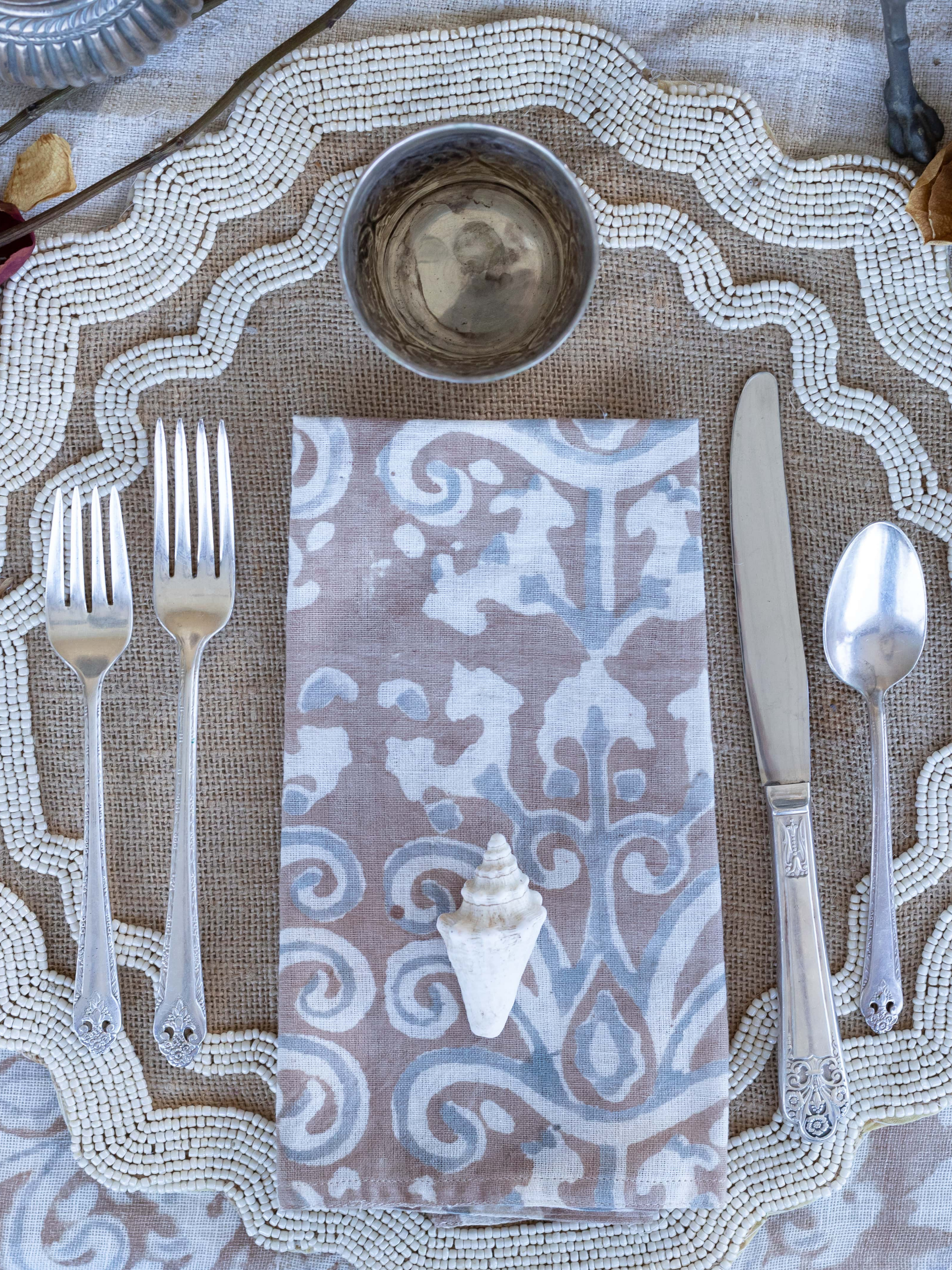 Topkapi Clay/Slate Napkin Set