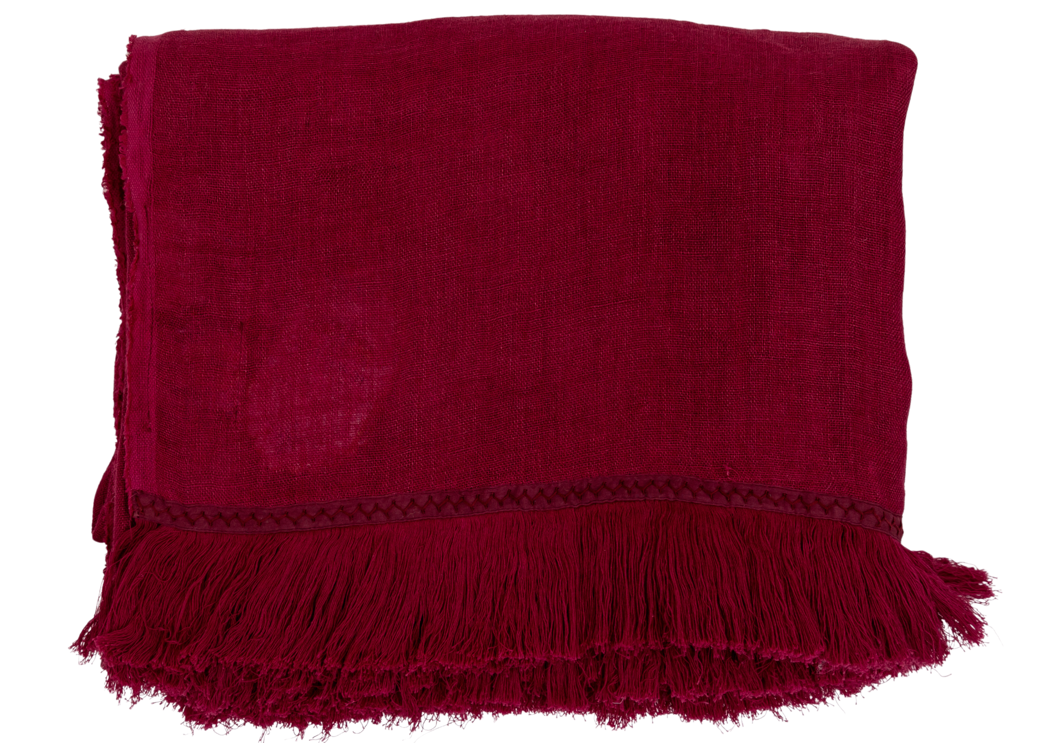 Cinnabar Sheer Linen Throw