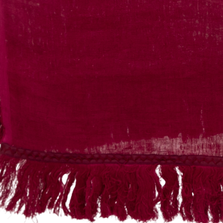 Cinnabar Sheer Linen Throw