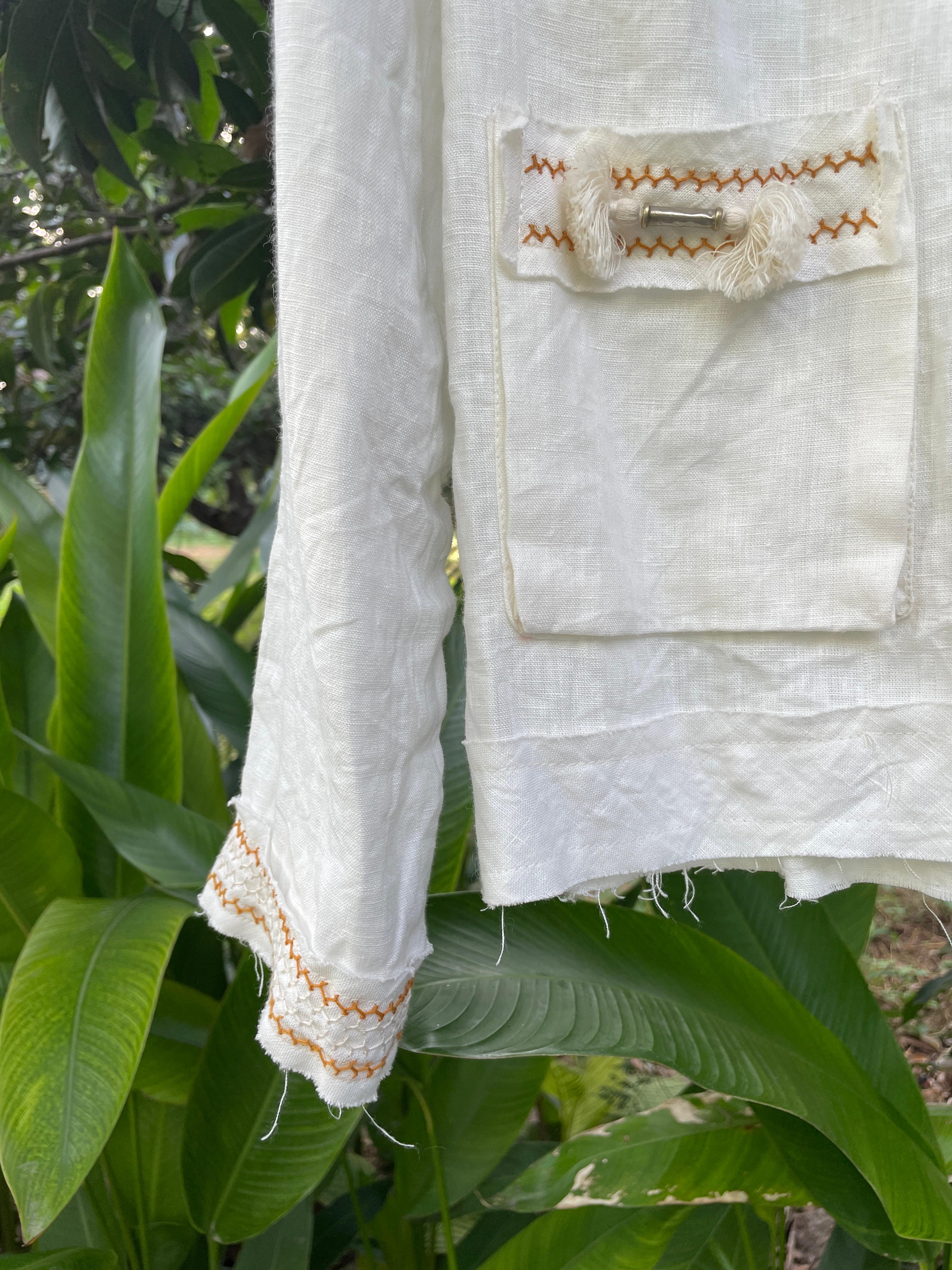 Urban Jacket Shell Ochre Embroidery