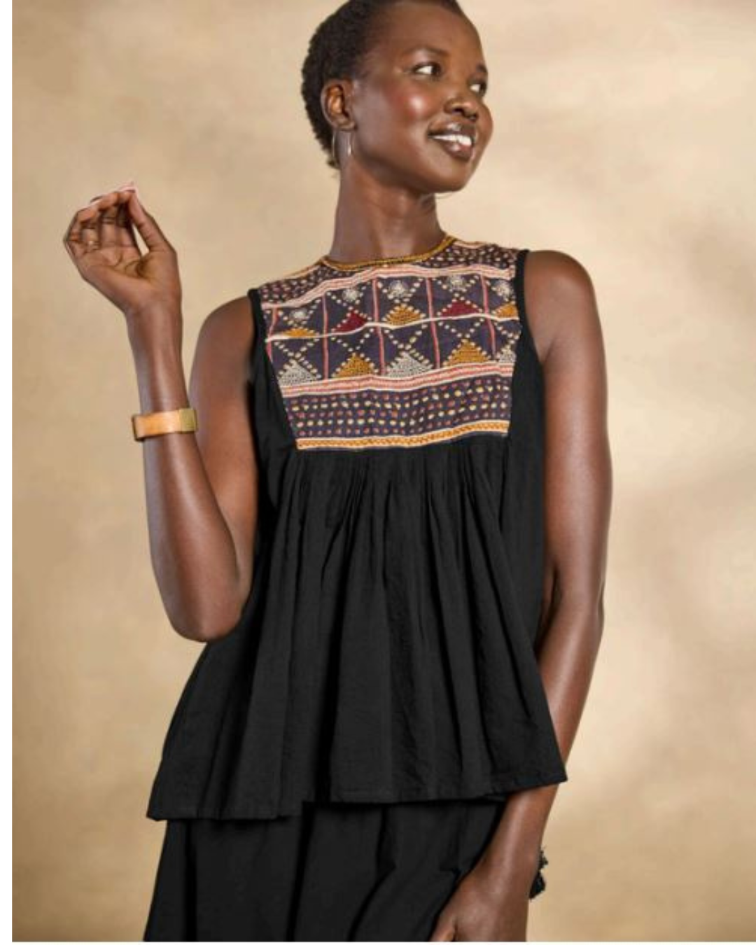 Yoshiko Top In Charcoal