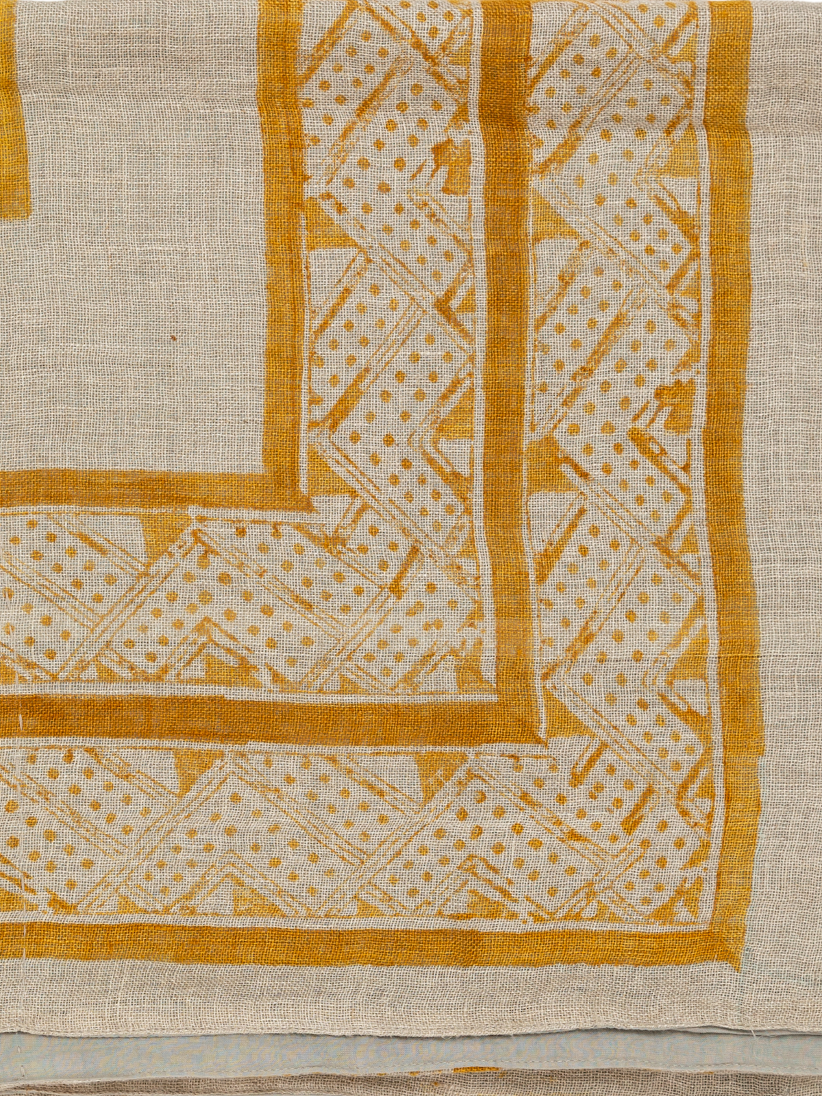 Mancala Ochre Sheer Linen Throw