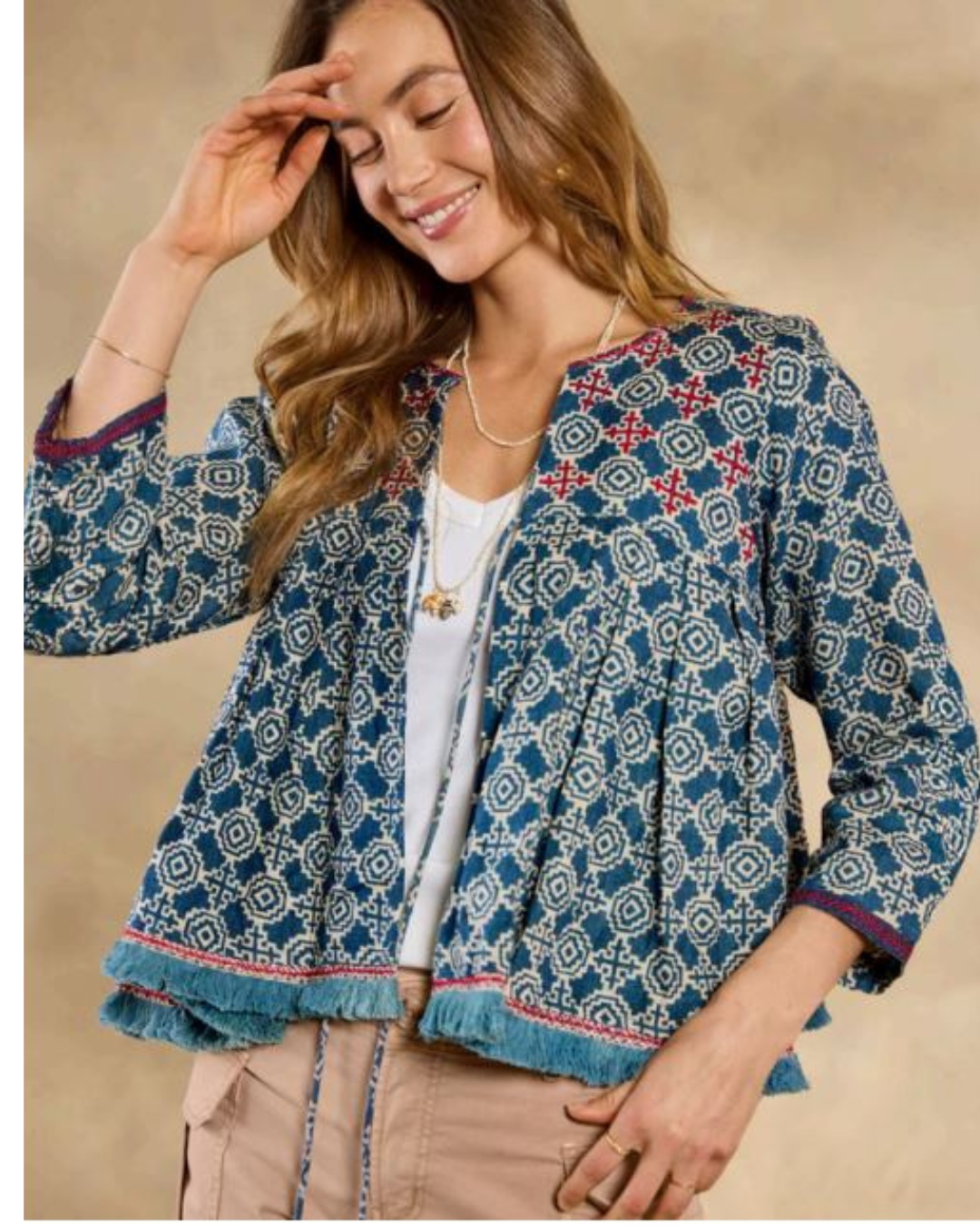 Junoon Jacket In Yuma Print
