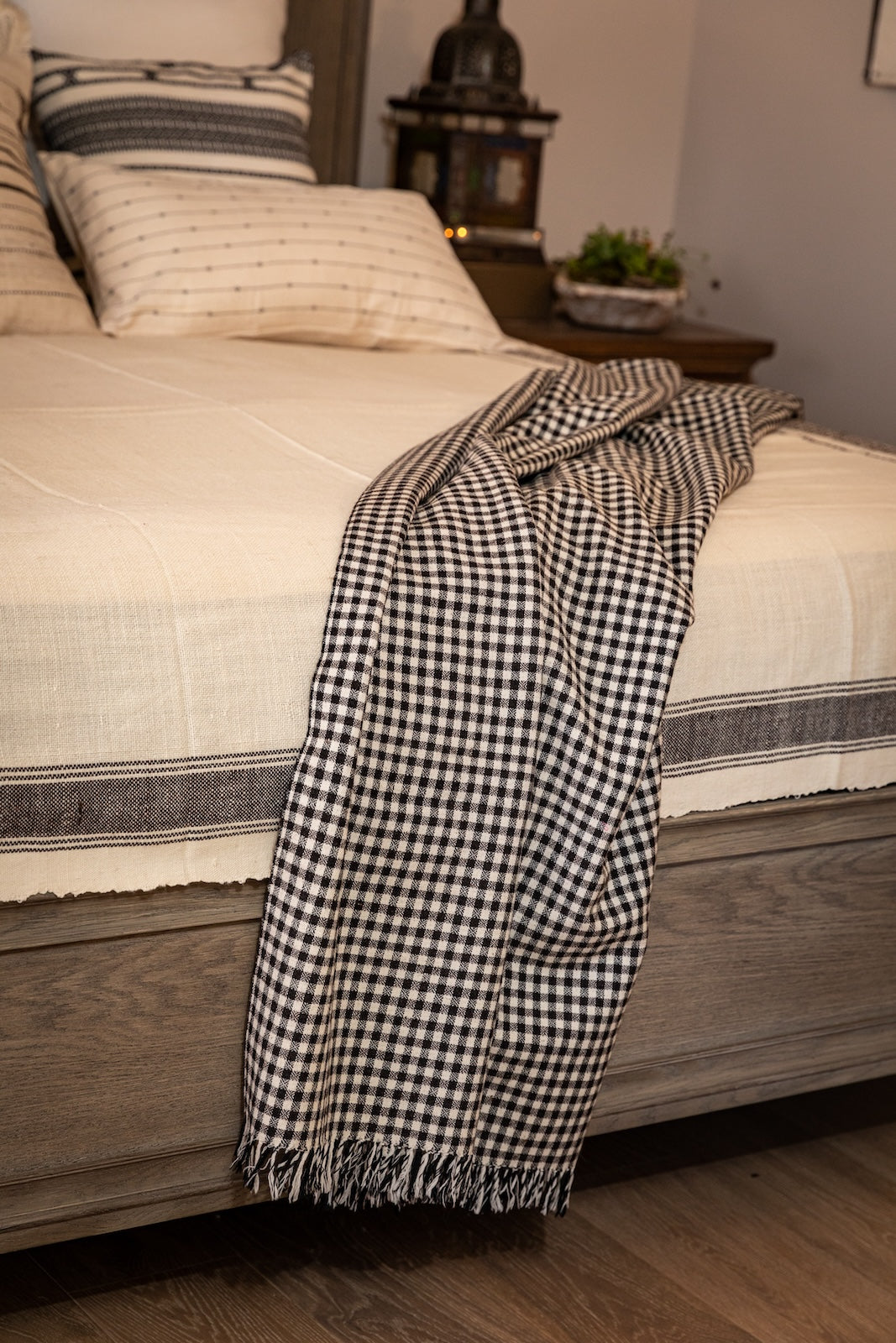 Kulu Coco Checkered Wool Blanket