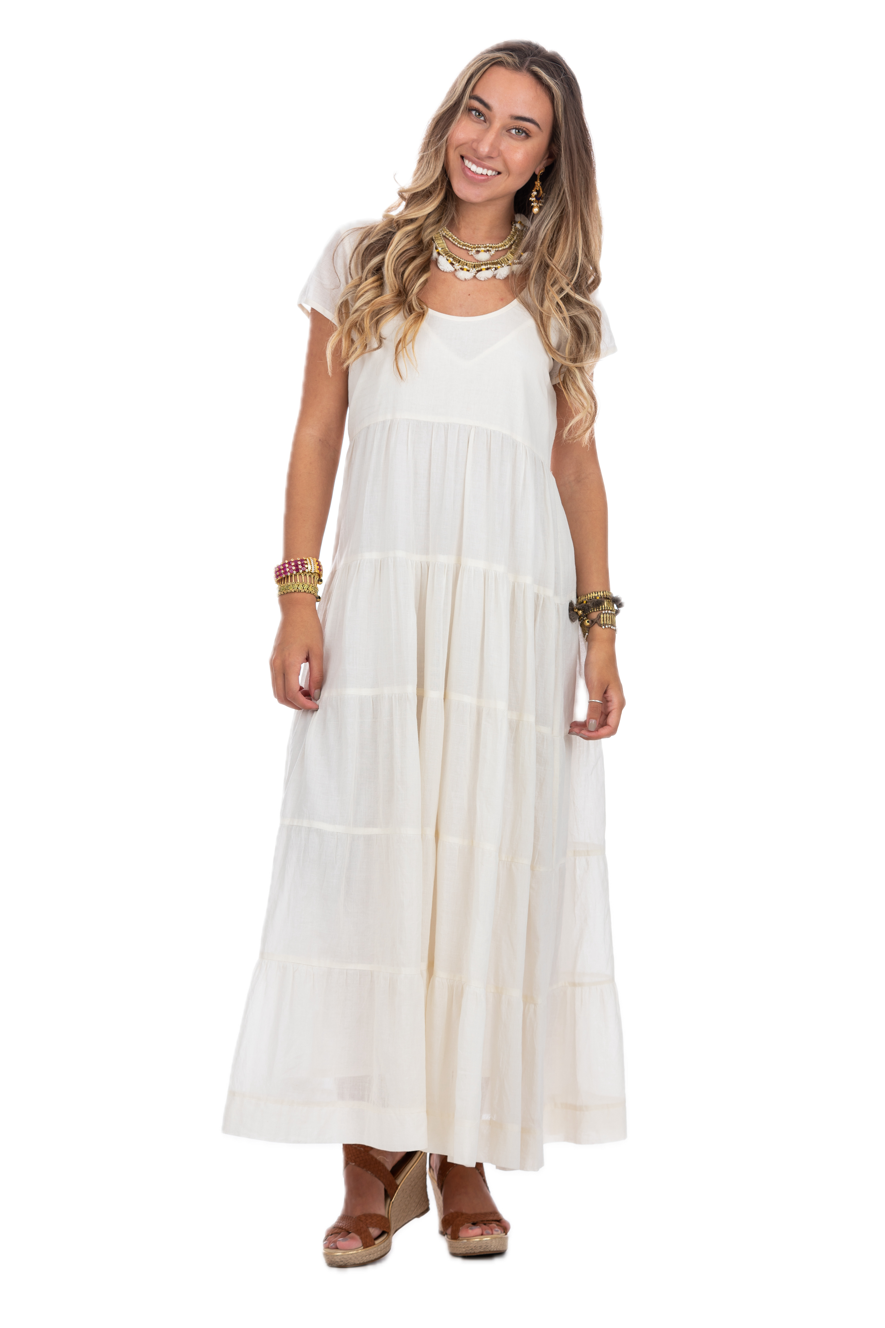 Hanna Shell Cotton Summer Dress