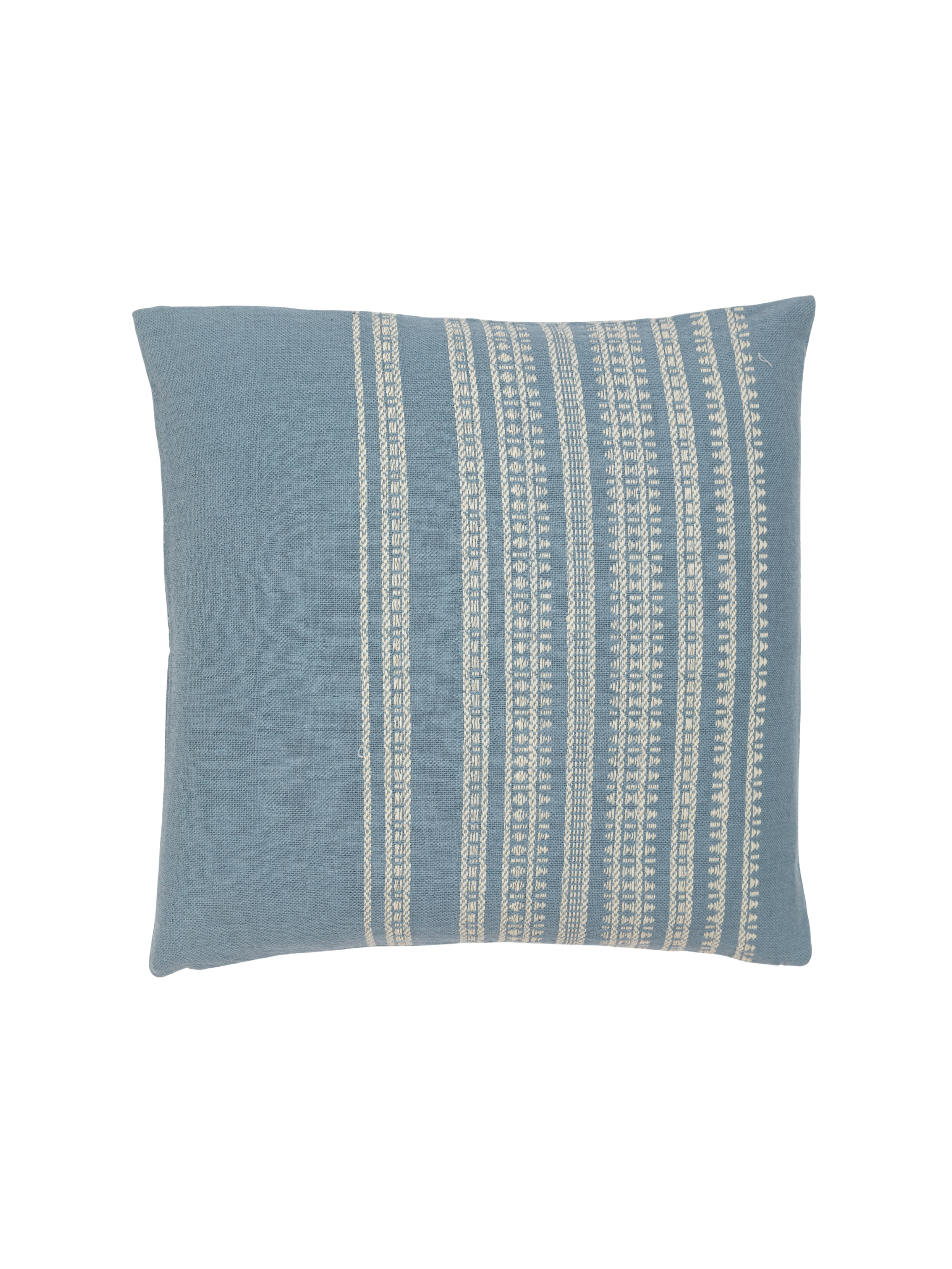 BK Cornflower Blue/Shell Handwoven Pillow Cover
