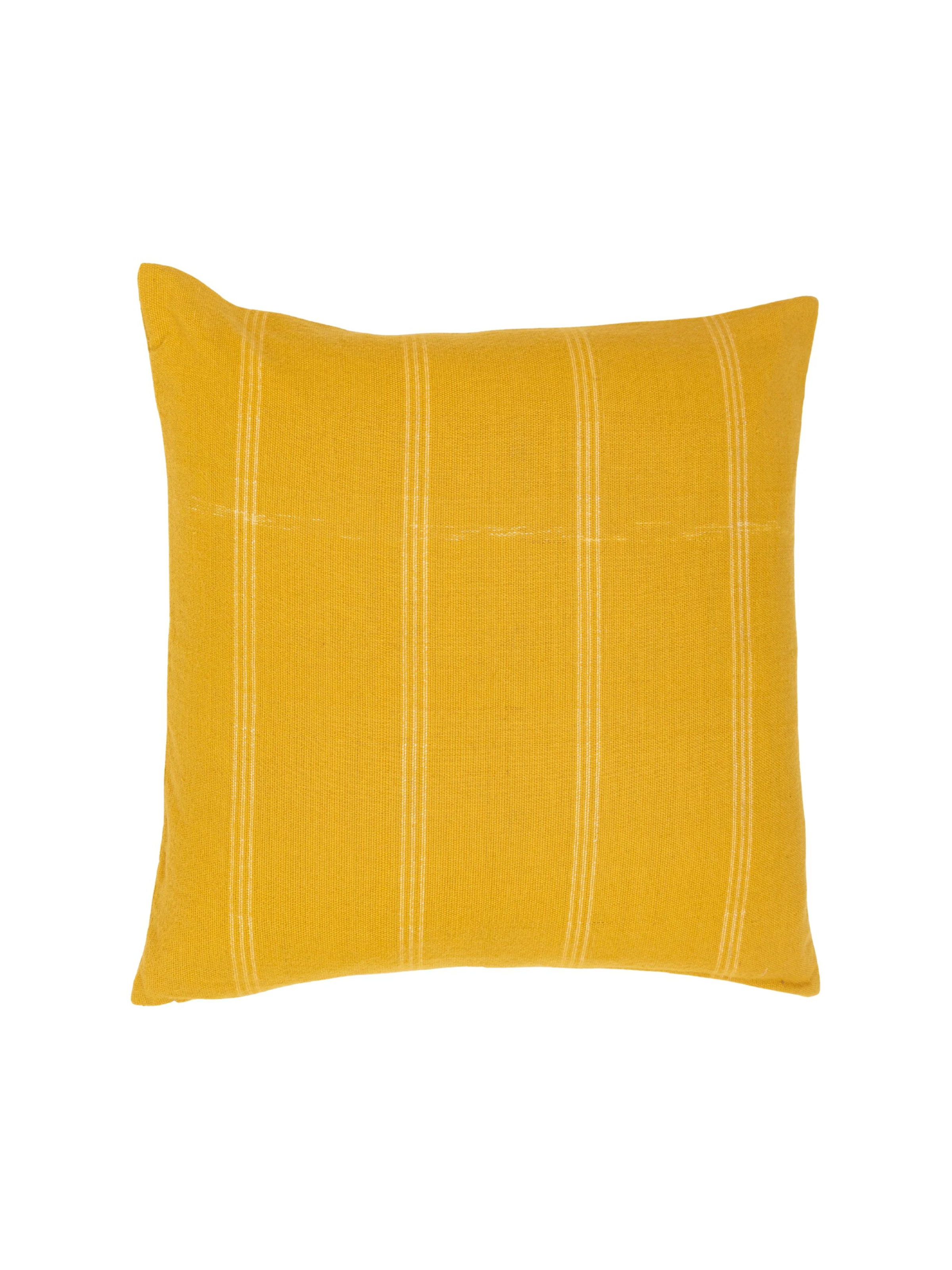 BK Tuscany Yellow Handwoven Pillow Cover
