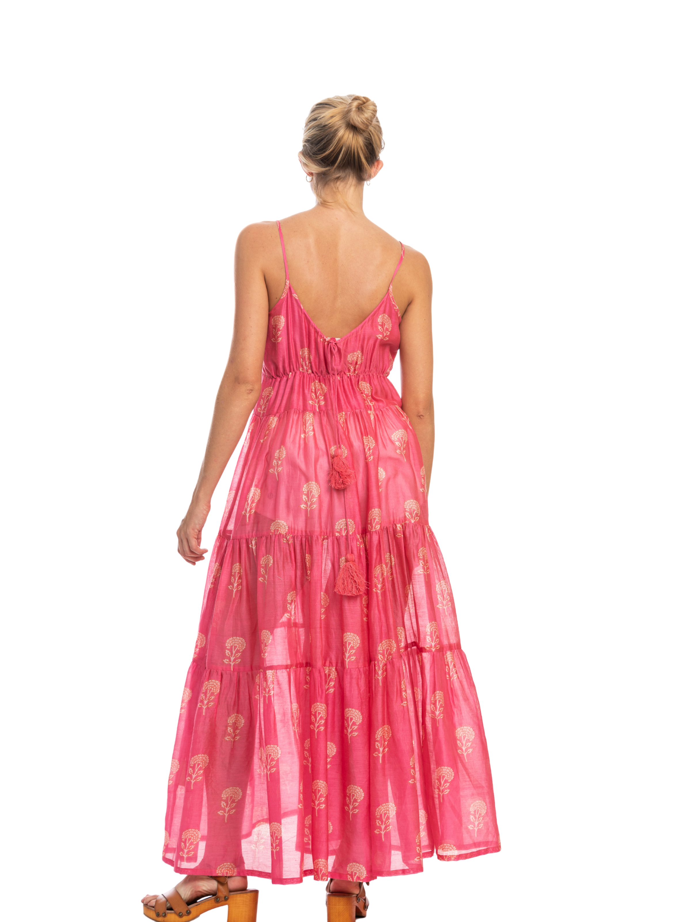 Camilla Dress Hot Pink Silk