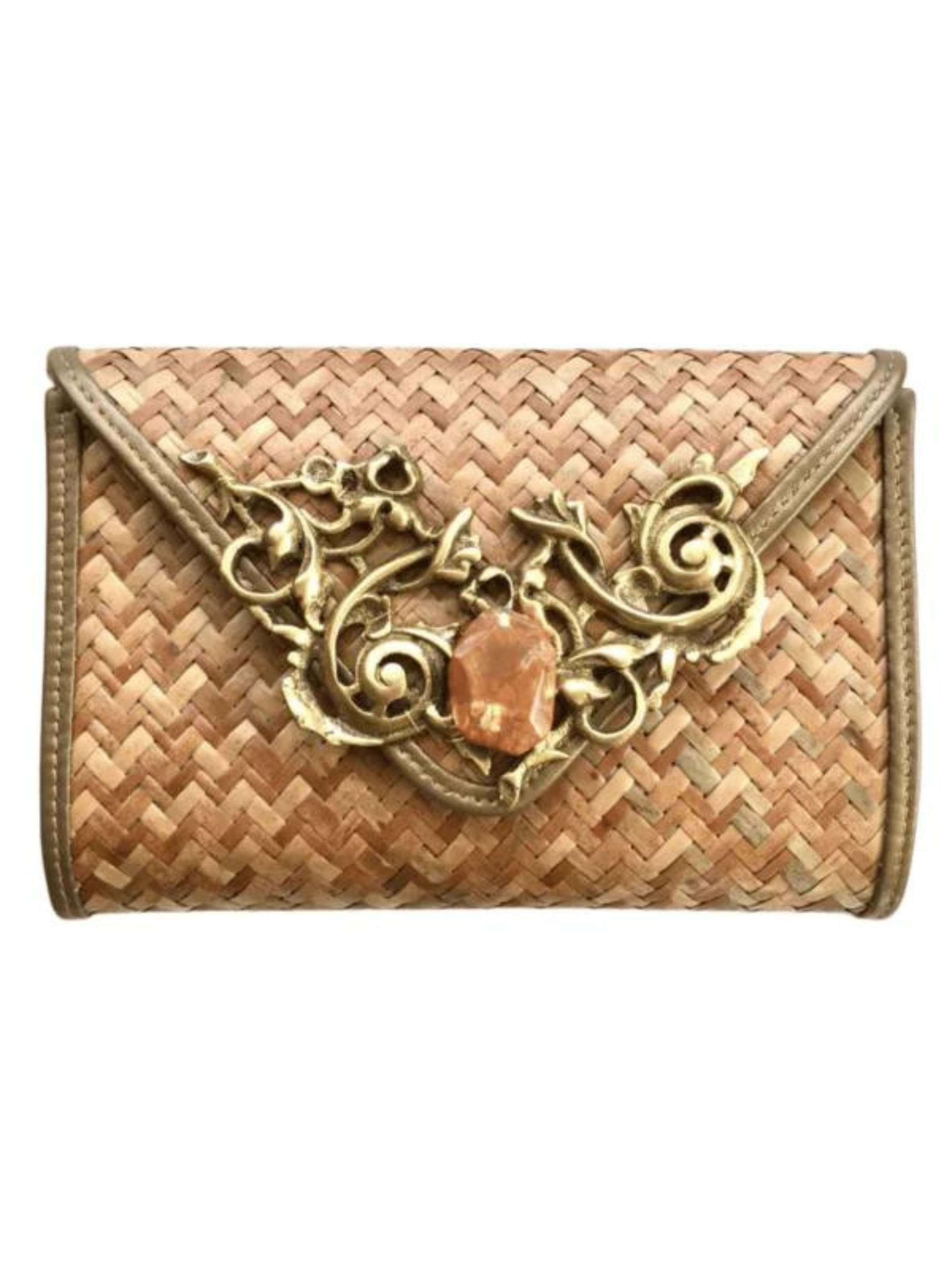 Clutch With Amber Clasp