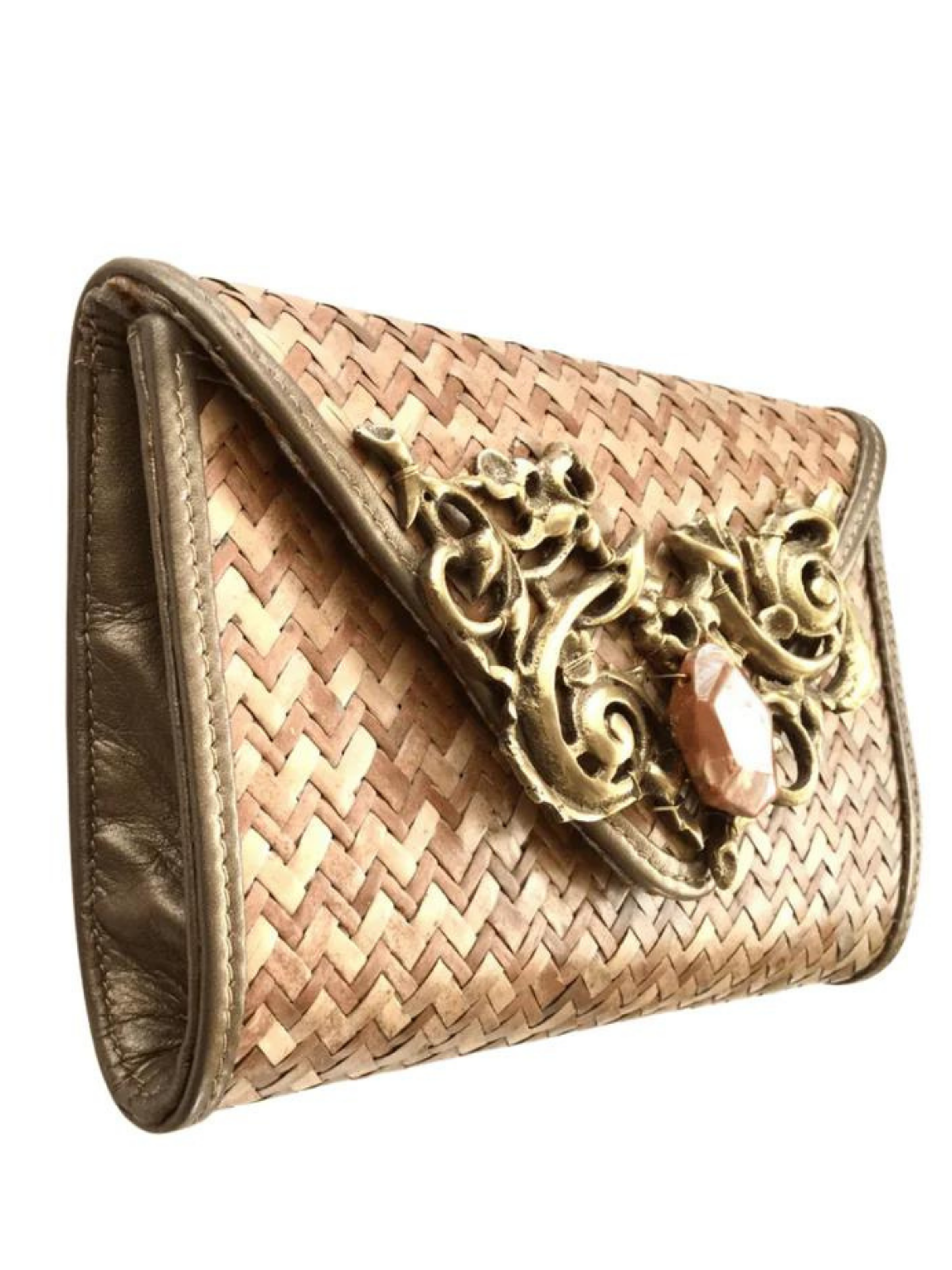 Clutch With Amber Clasp
