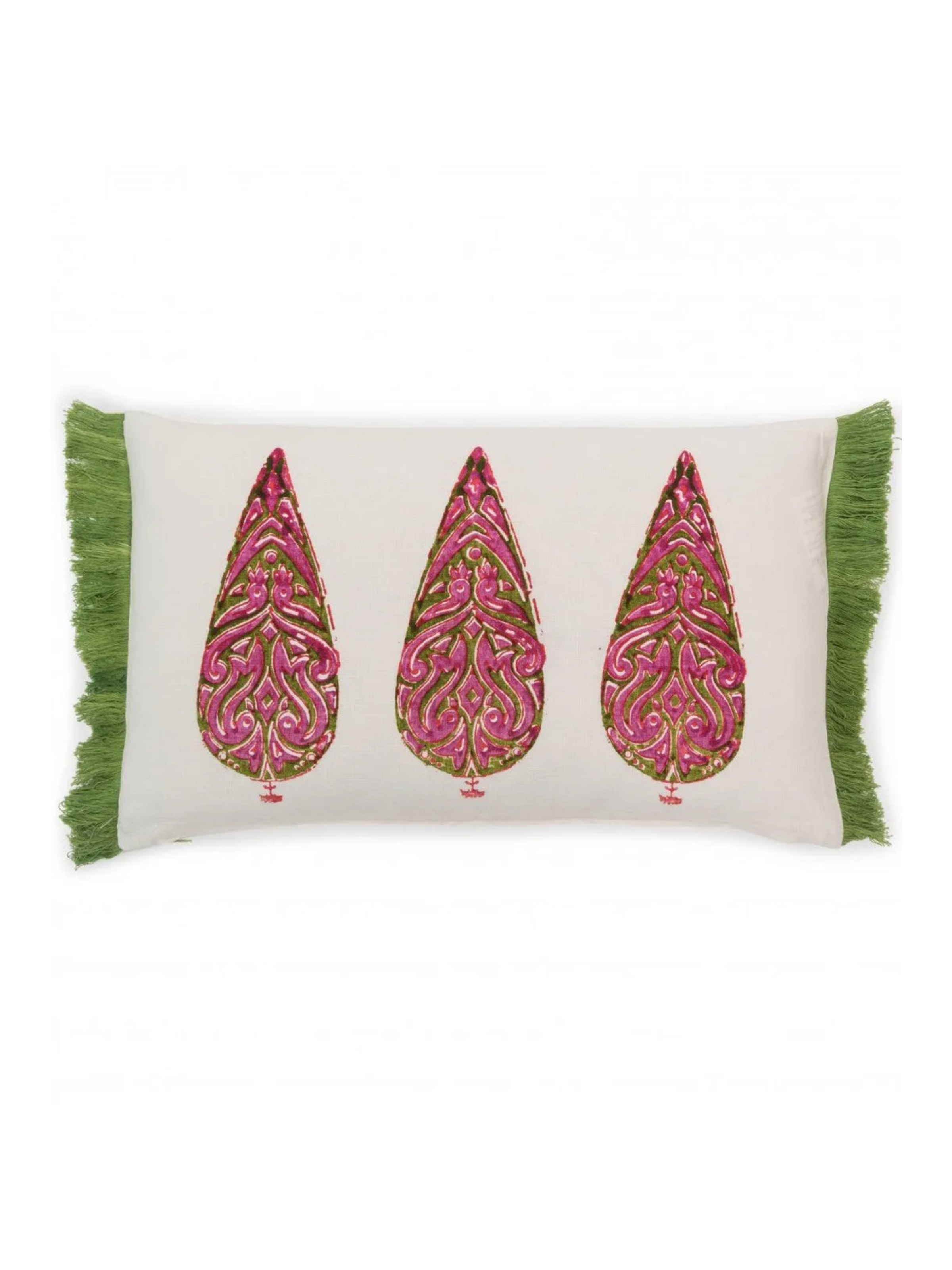 Damascus Shell Topiary Lumbar Pillow