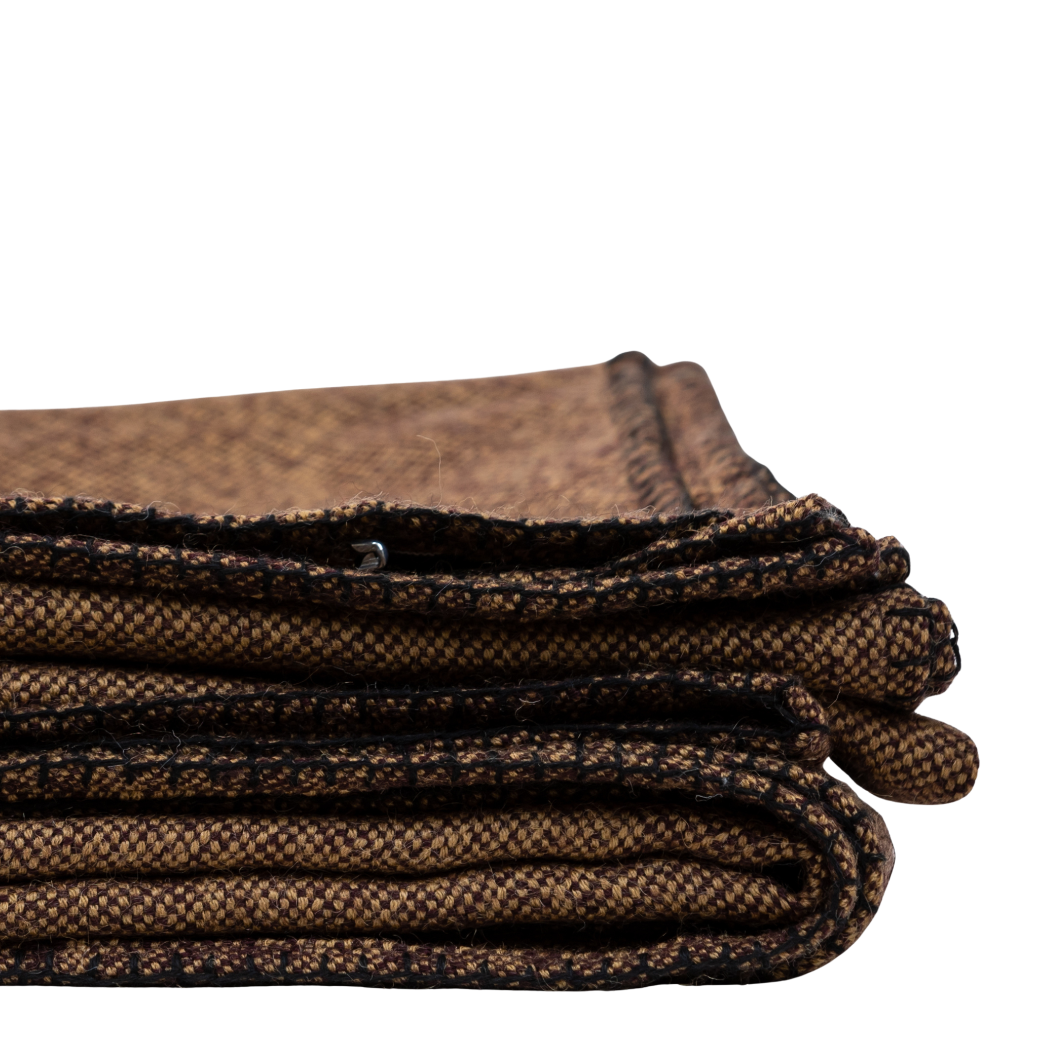 Highlands Cacao Sandstone Wool Throw