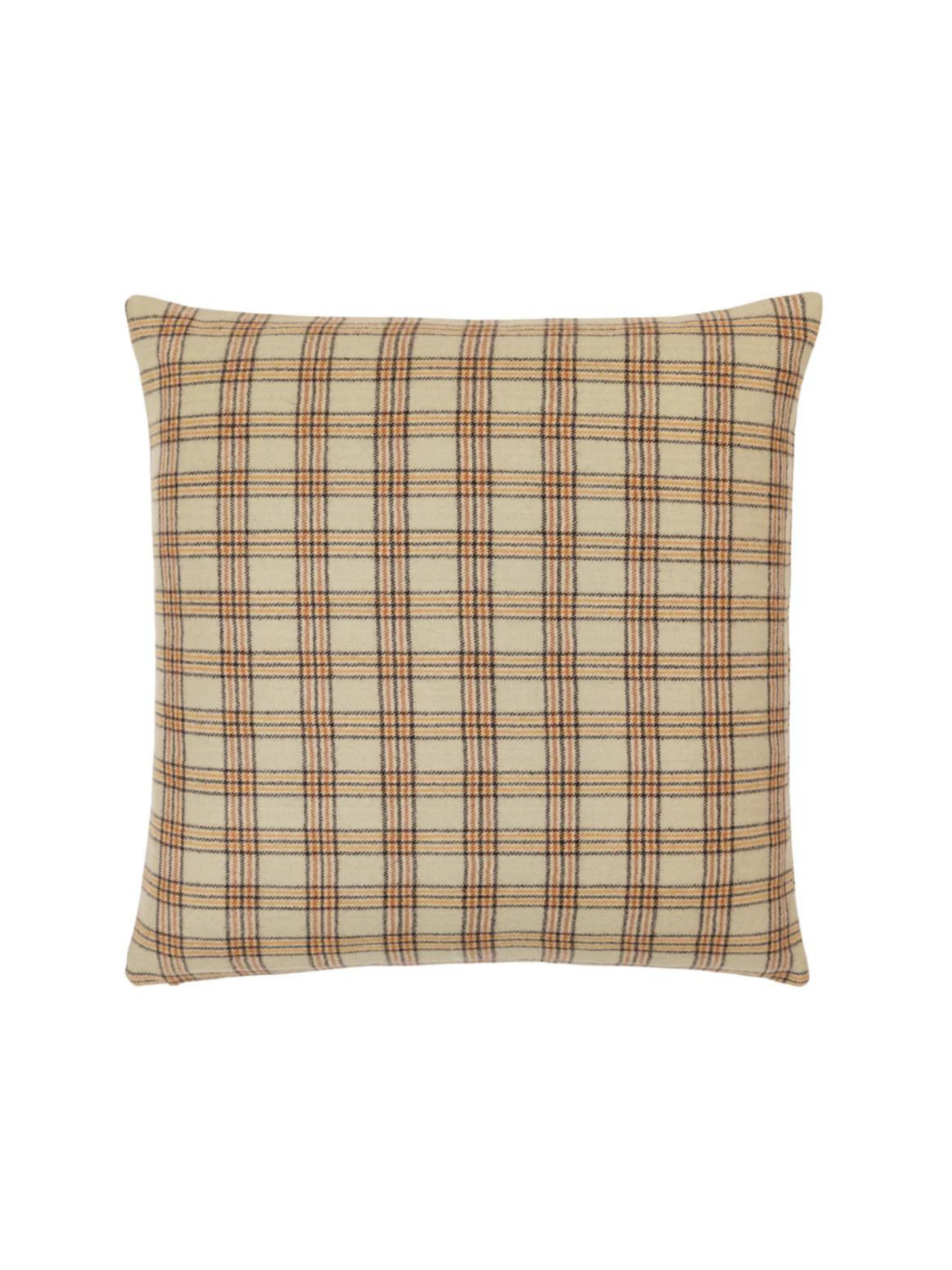 Highlands Mint Plaid Wool Pillow