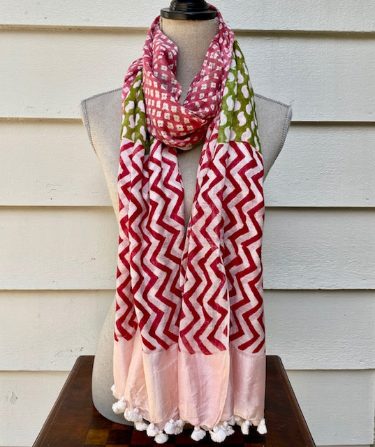 Kasbah Pompom Scarf