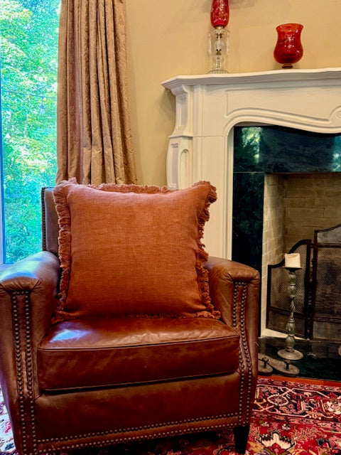 Prayag Cinnamon Decorative Pillow Cover