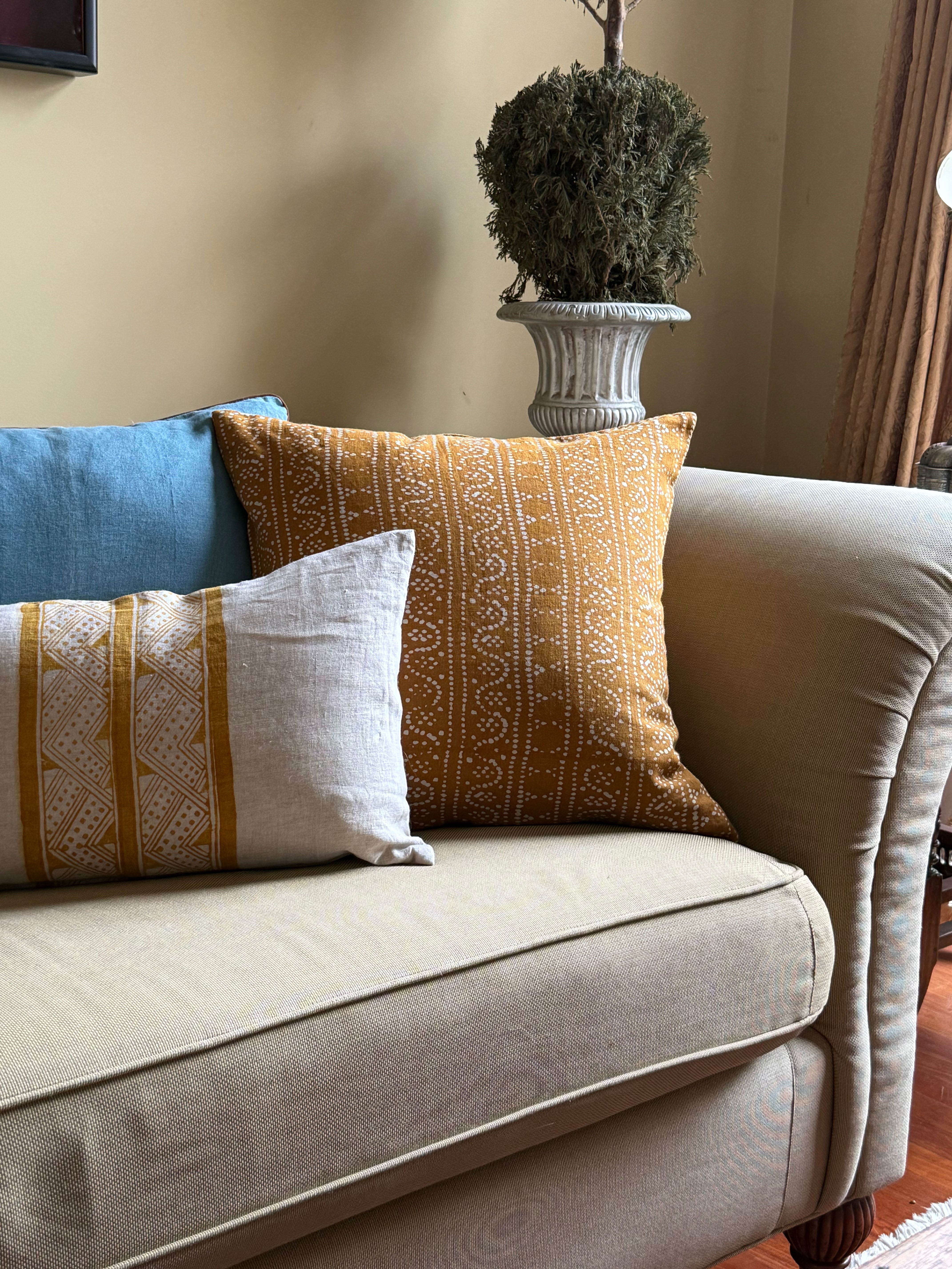 Sumatra Ochre Decorative Pillow Cover