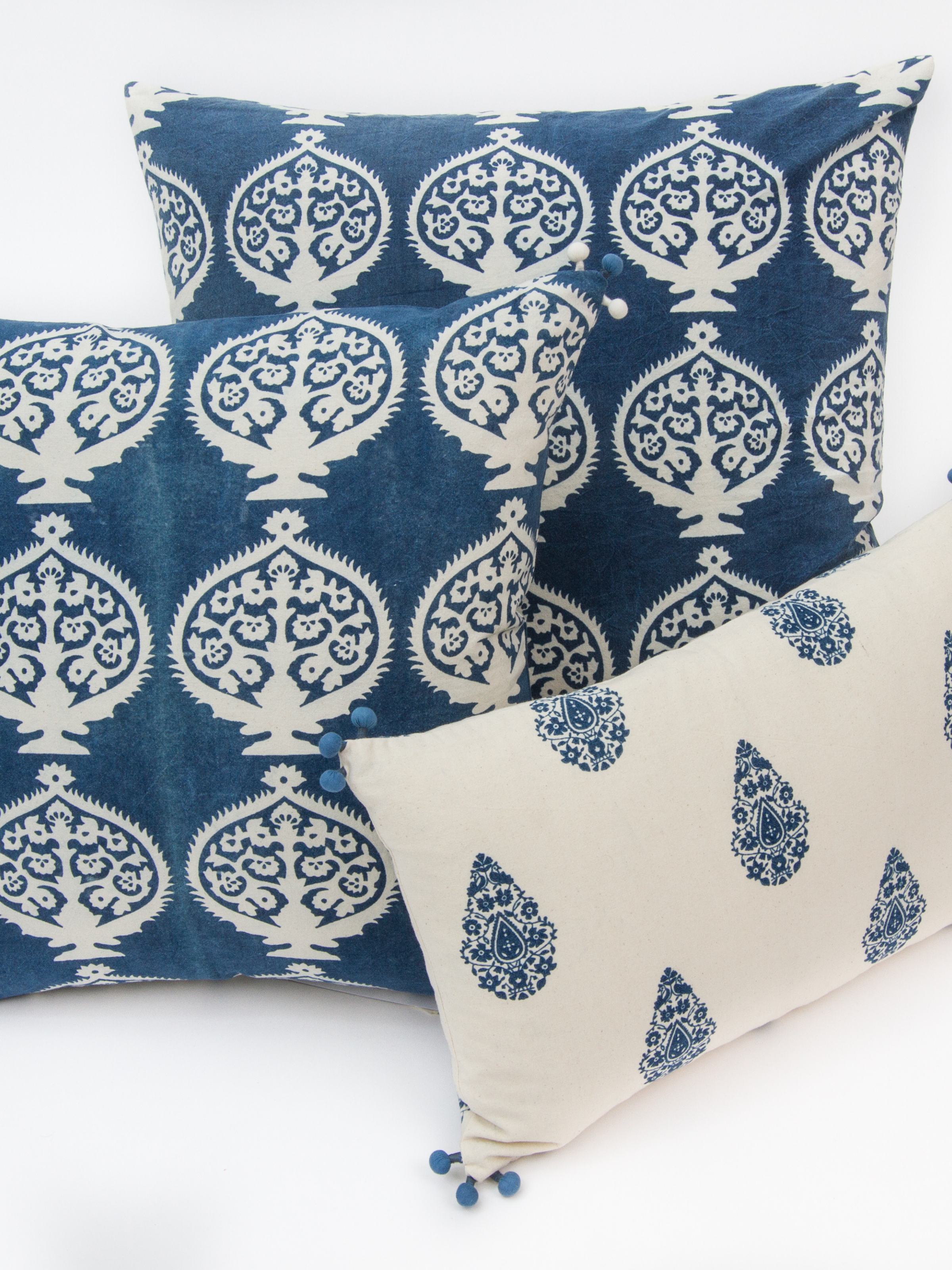 Indigo Bukhara Decorative Pillow