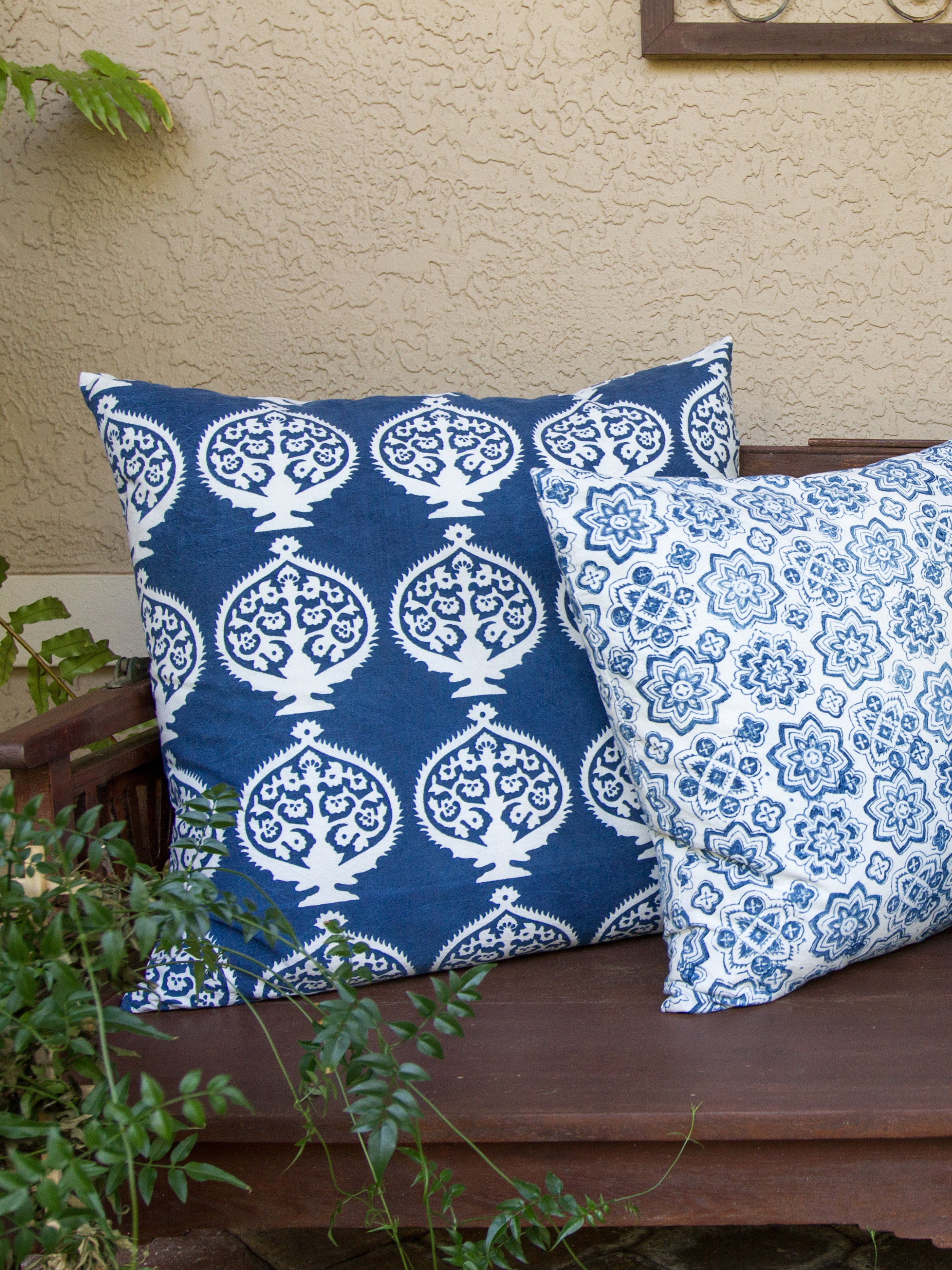 Indigo Bukhara Decorative Pillow