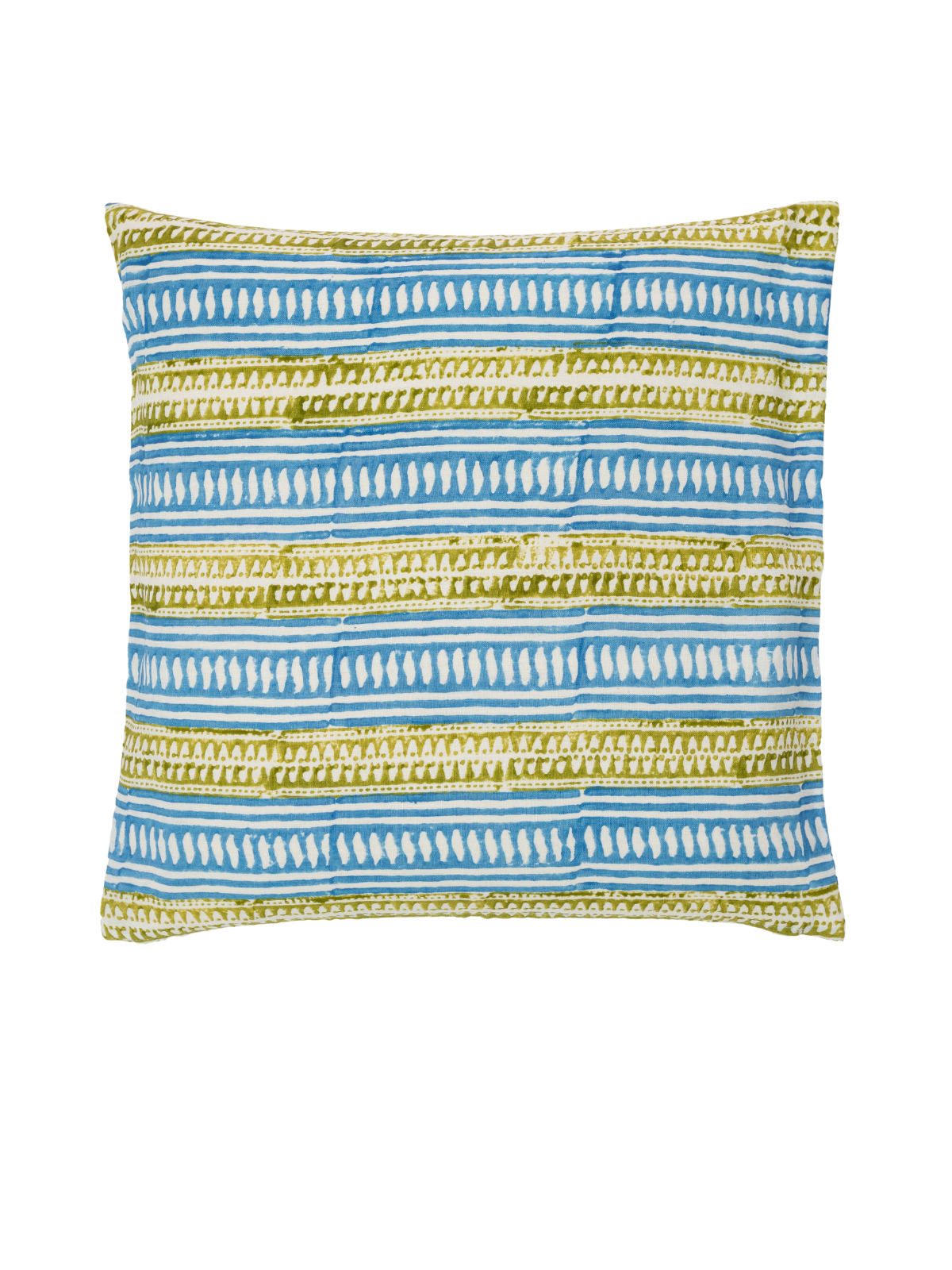 Luca Cornflower Blue/Moss Green Decorative Pillow Cover