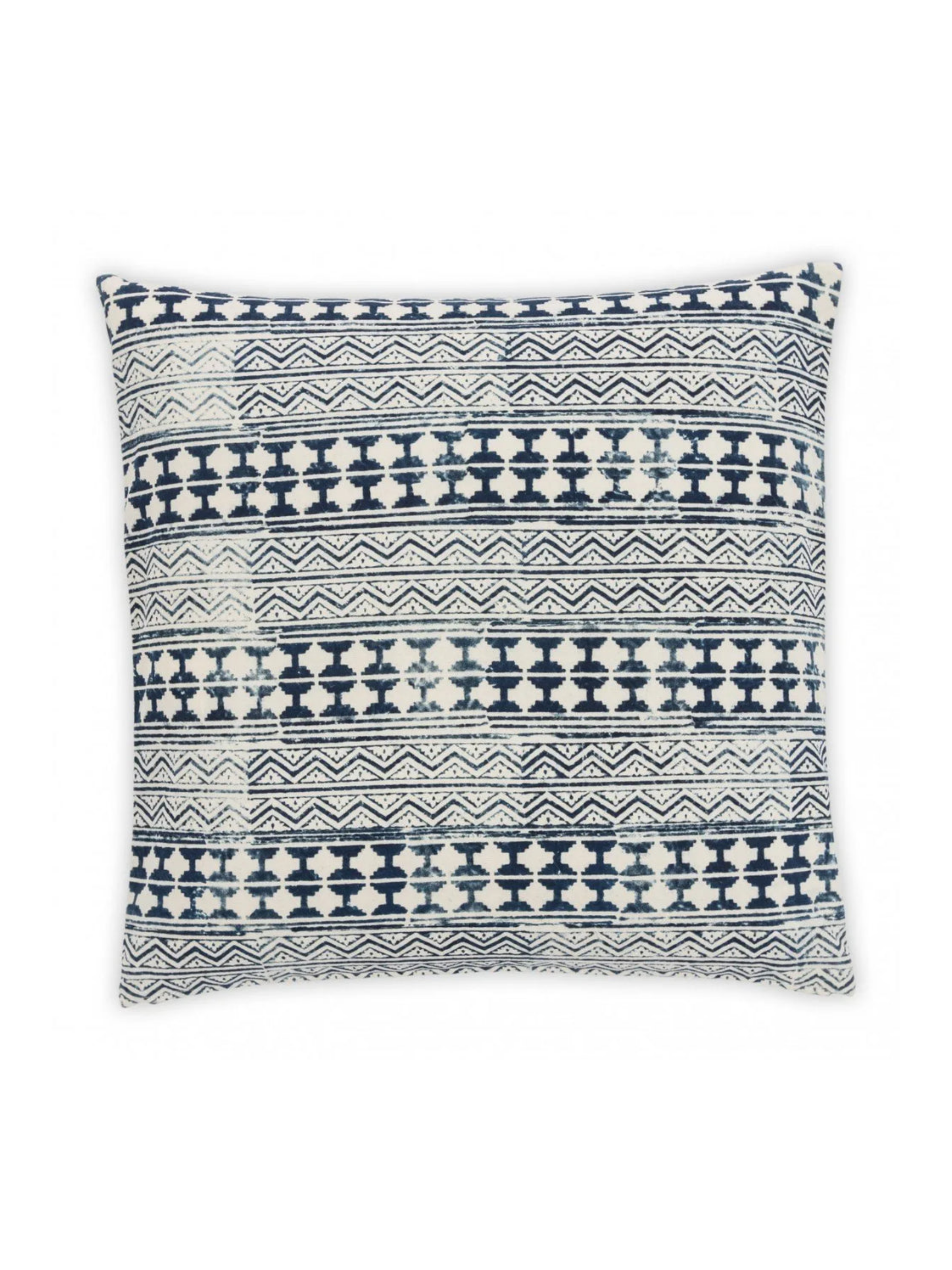 Totonac Indigo Cotton Decorative Pillow