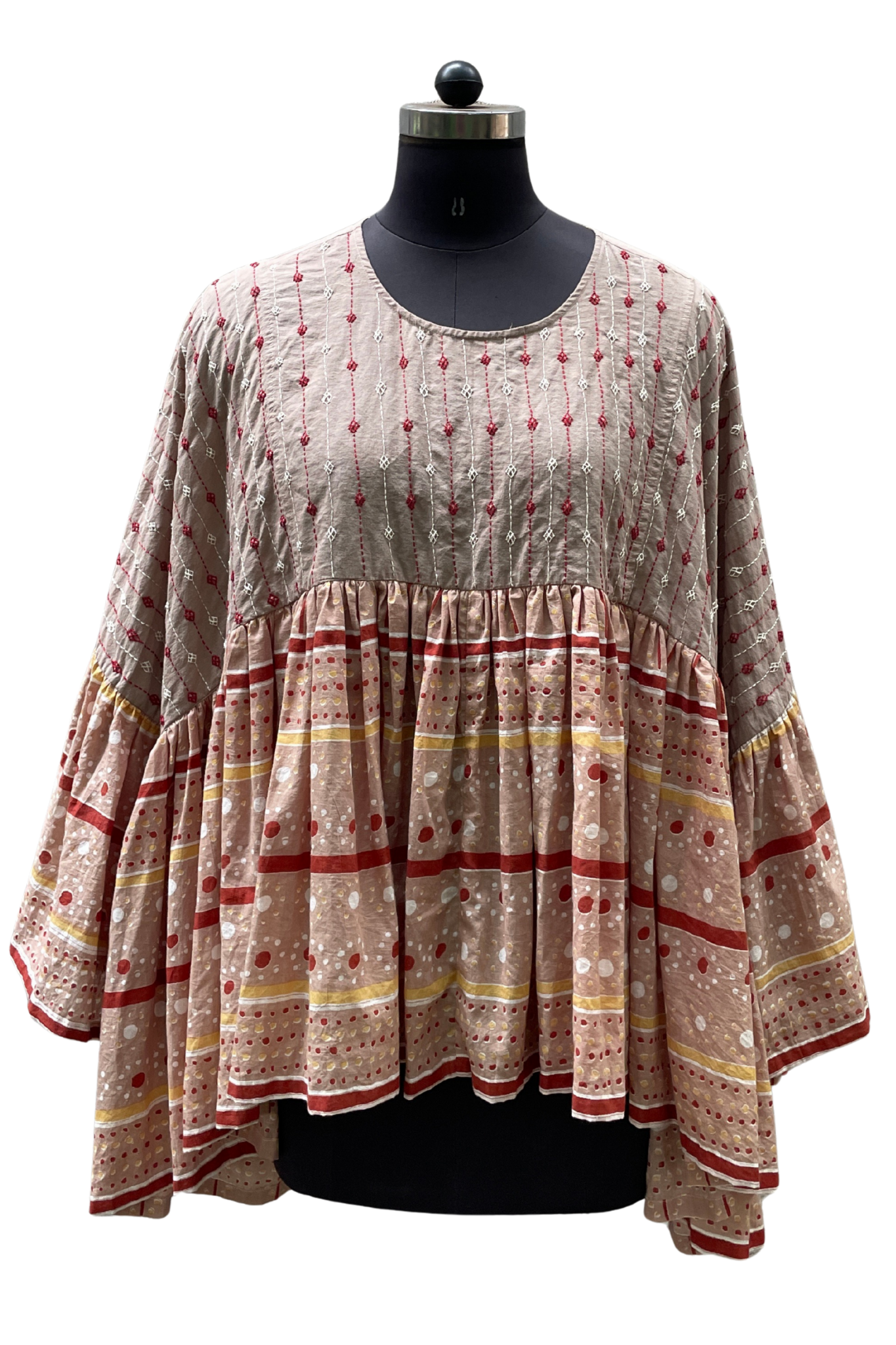 Umbria Tunic Utopia Clay with Embroidery