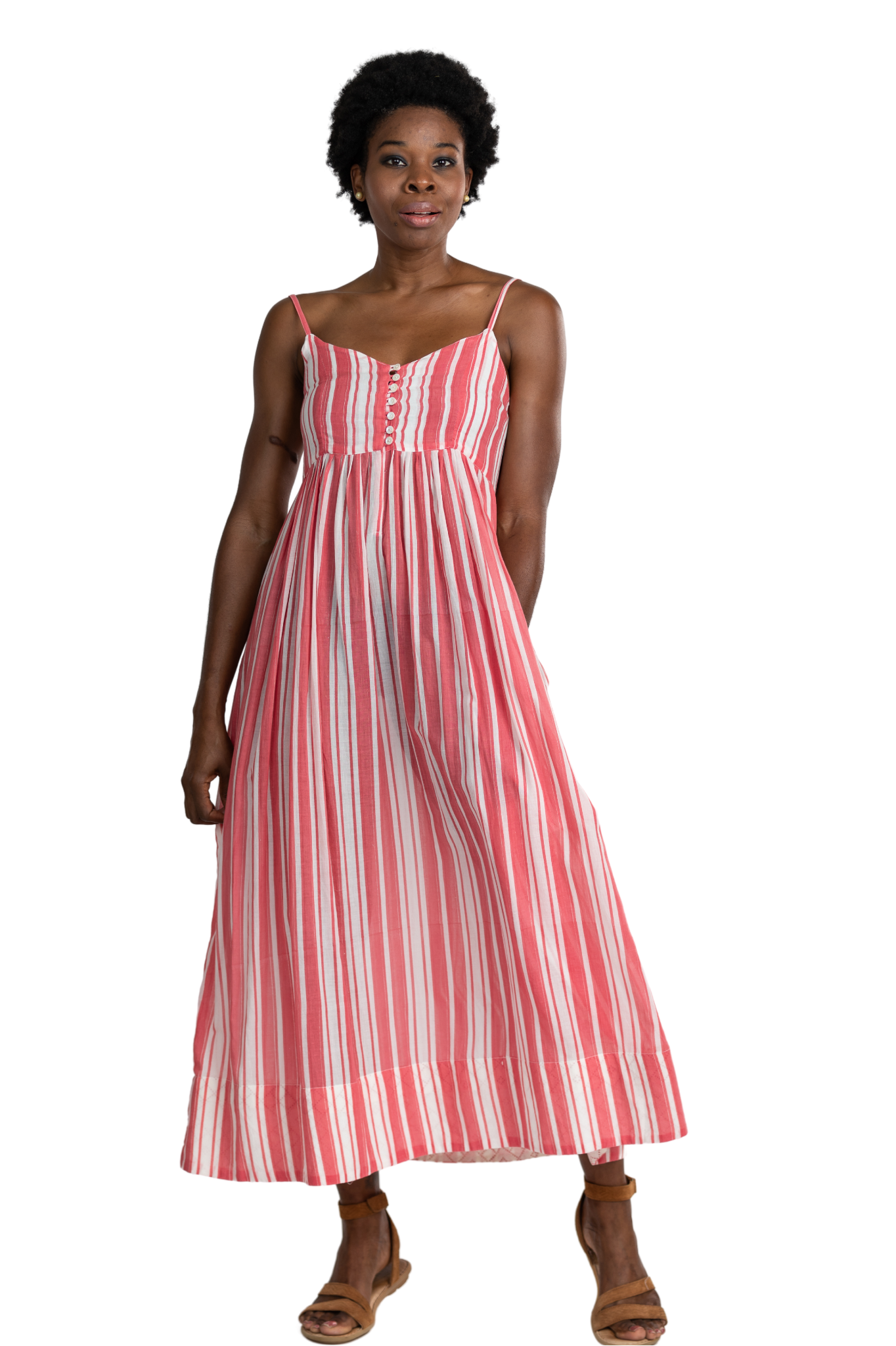 Felicia Coral Summer Dress