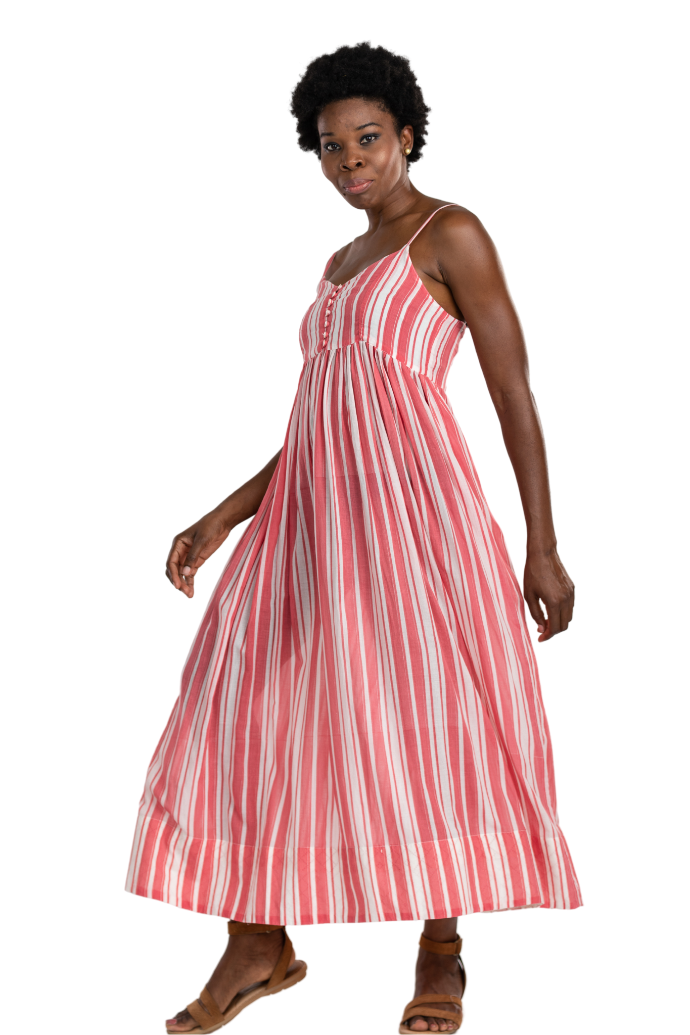 Felicia Coral Summer Dress