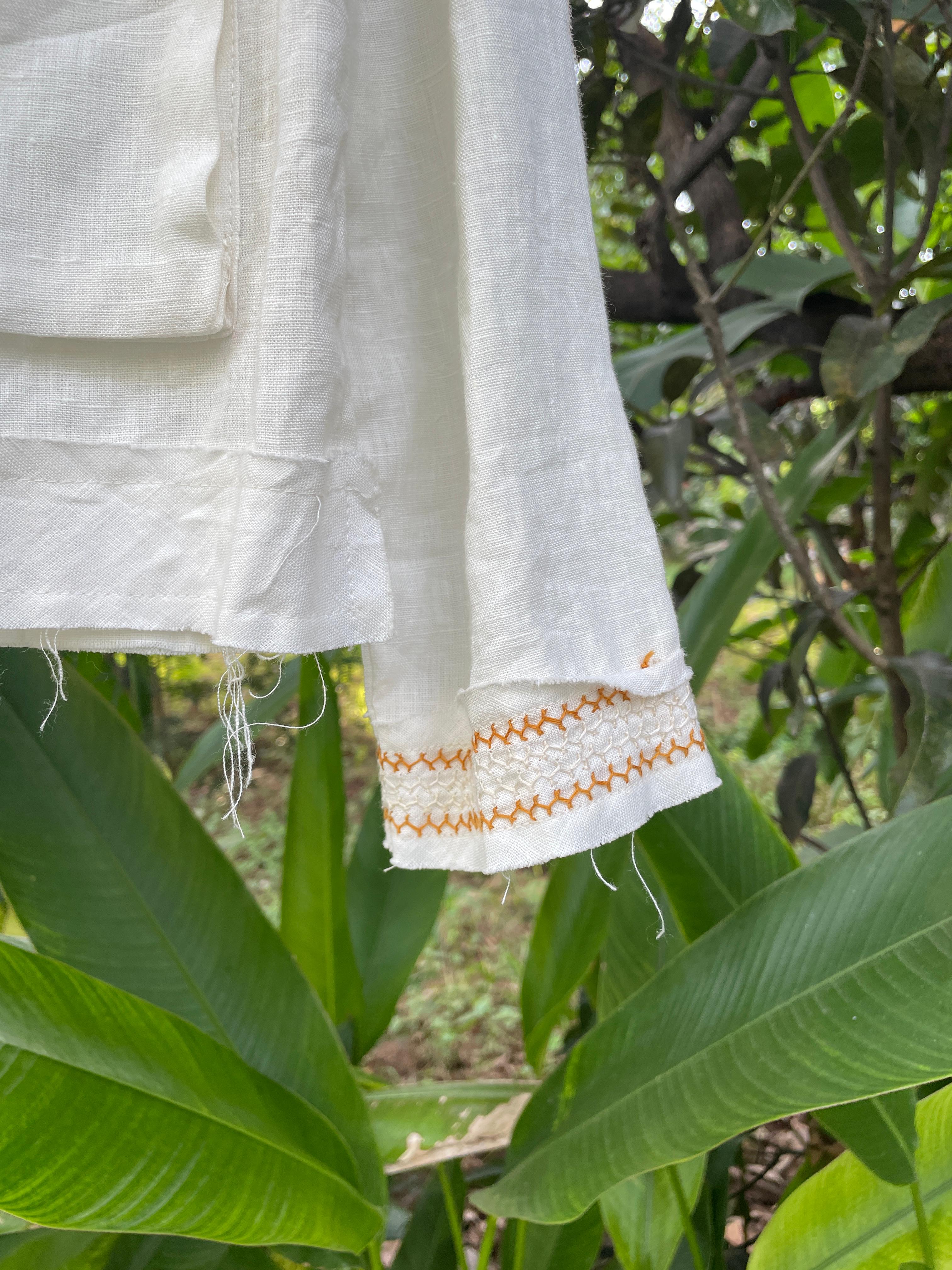 Urban Jacket Shell Ochre Embroidery