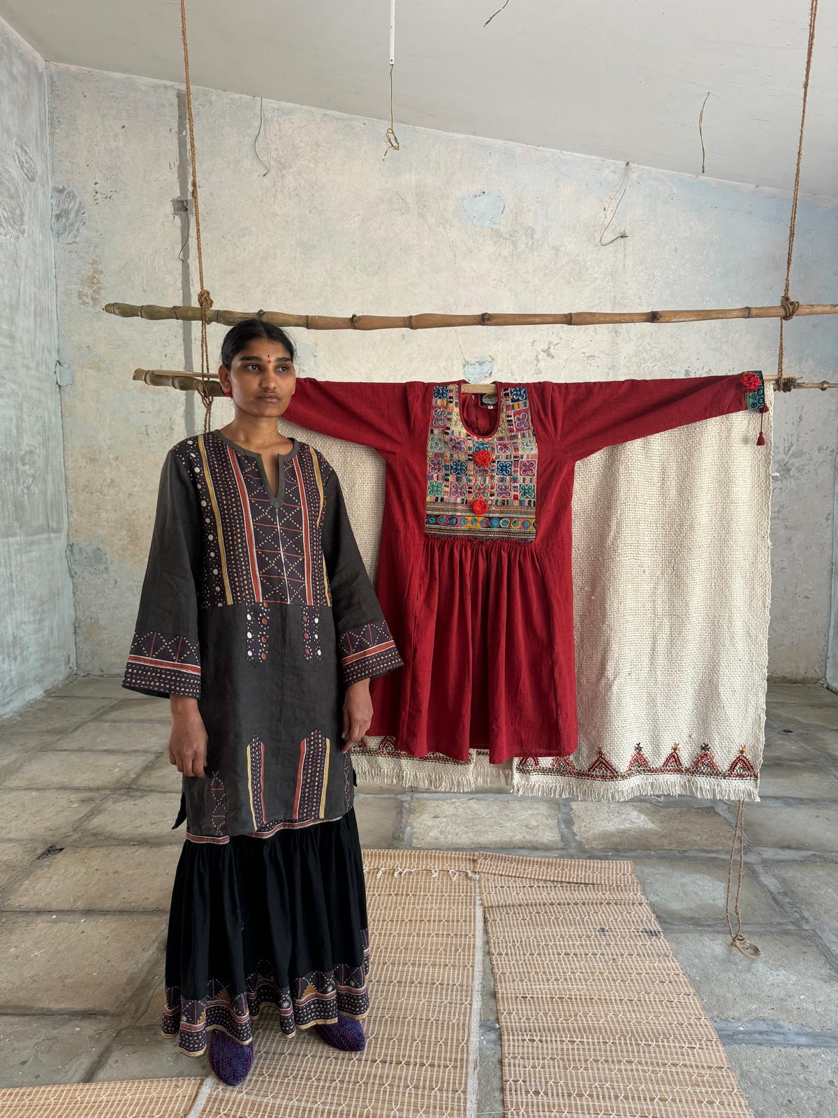 Durga Tunic in Charcoal